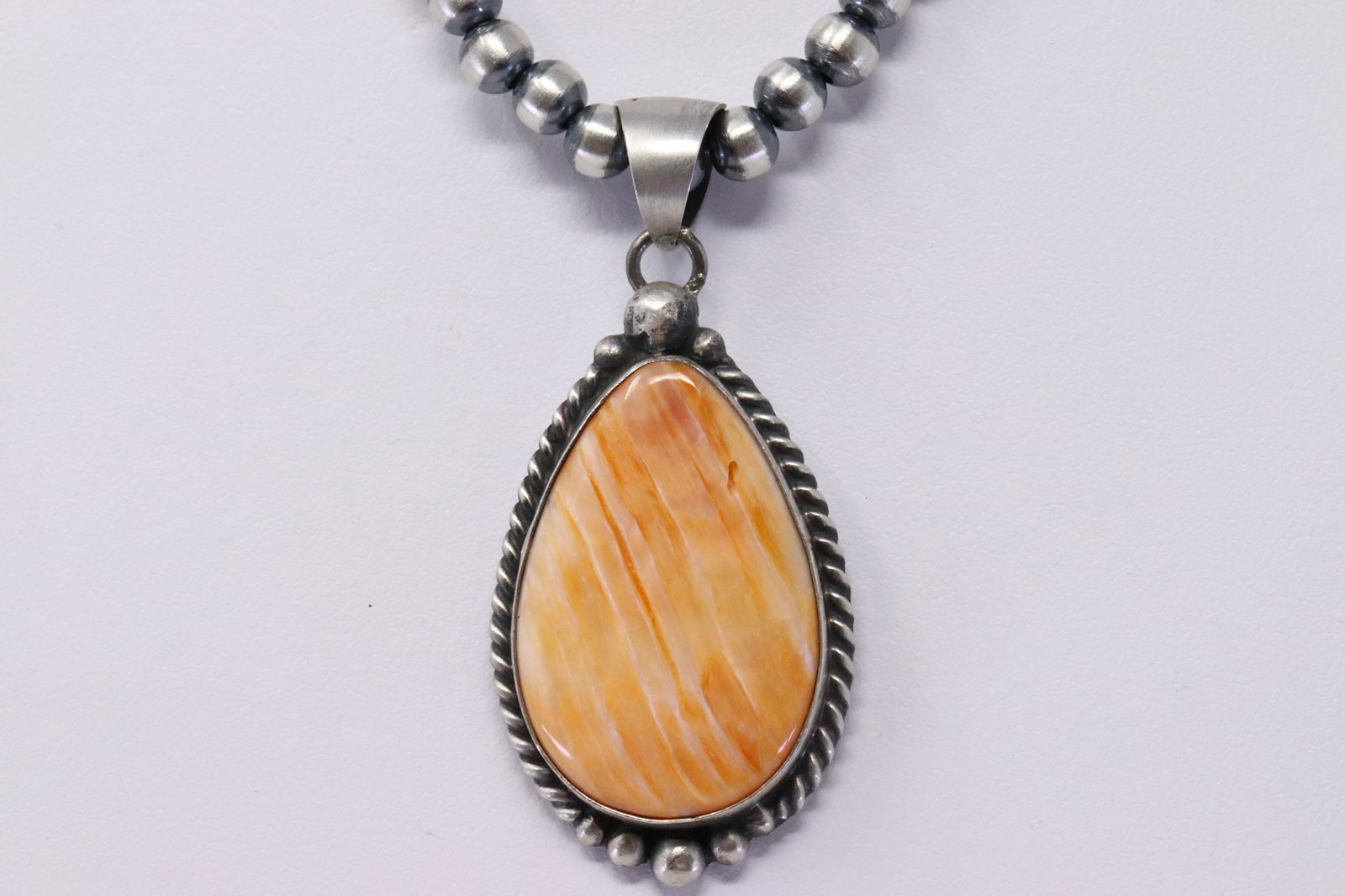 Native American Navajo Handmade Sterling Silver Spiny (1 of 4)