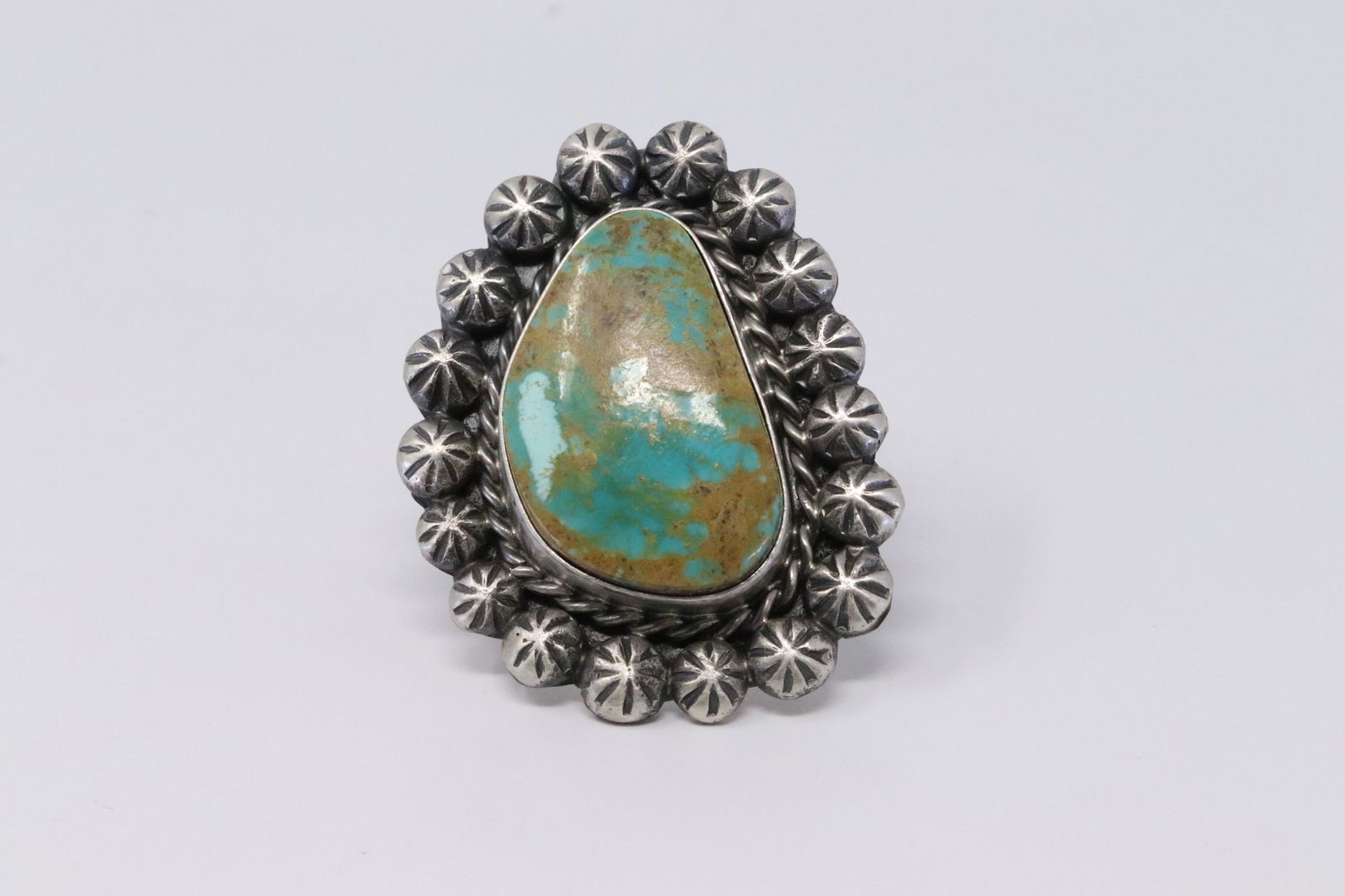 Native American Navajo Handmade Sterling Silver Royston (1 of 5)