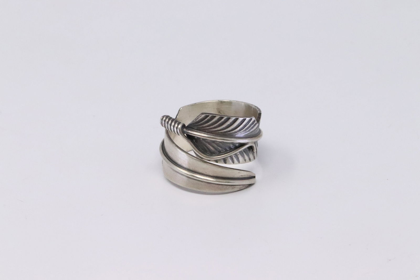 Native American Navajo Handmade Sterling Silver Feather (1 of 3)