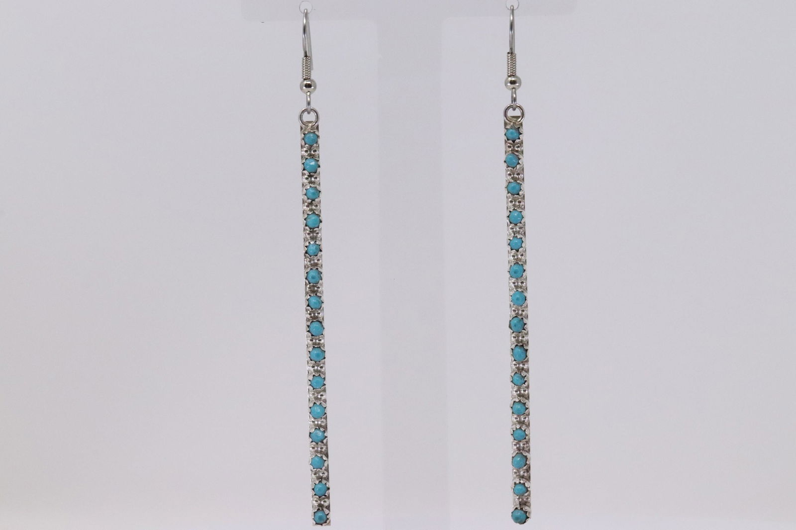 Native American Zuni Handmade Sterling Silver Turquoise (1 of 4)