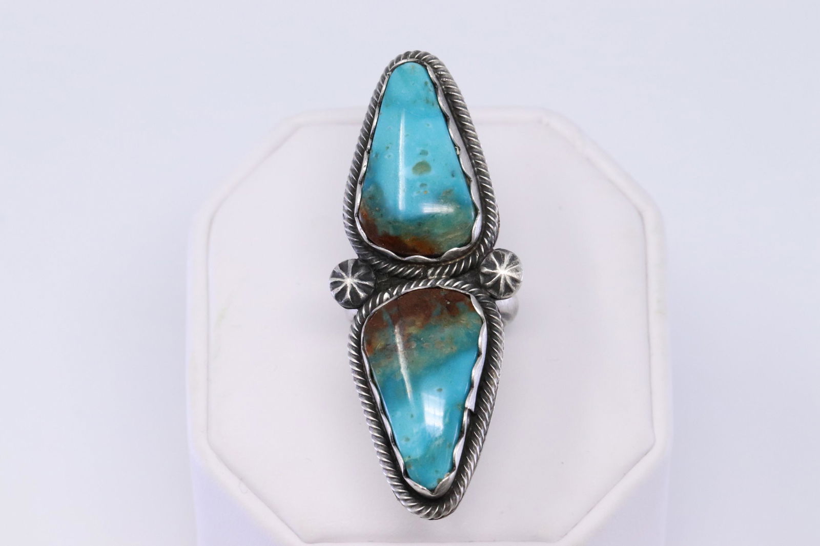 Native American Navajo Handmade Turquoise Ring Set In (1 of 3)