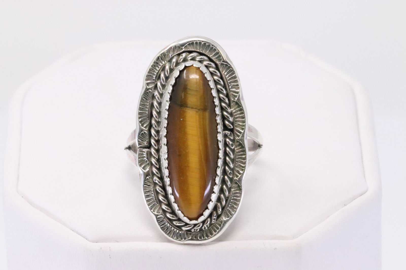 Native American Navajo Handmade Sterling Silver Tiger (1 of 5)