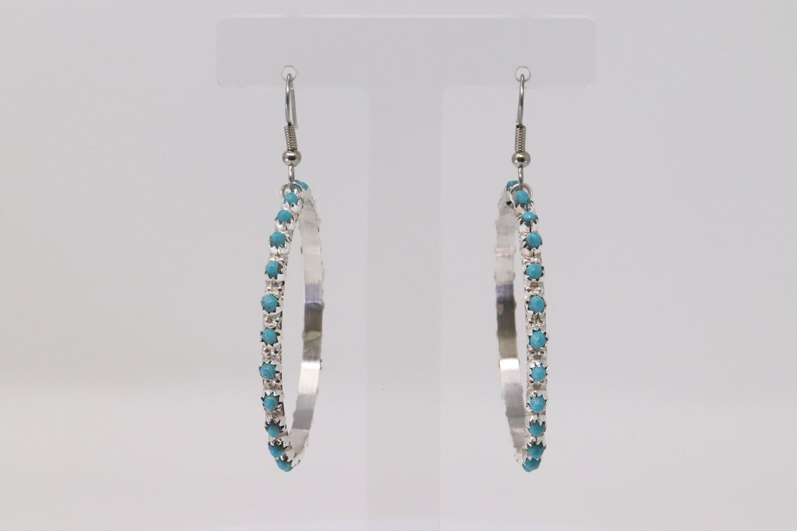 Native American Zuni Handmade Sterling Silver Turquoise (1 of 3)
