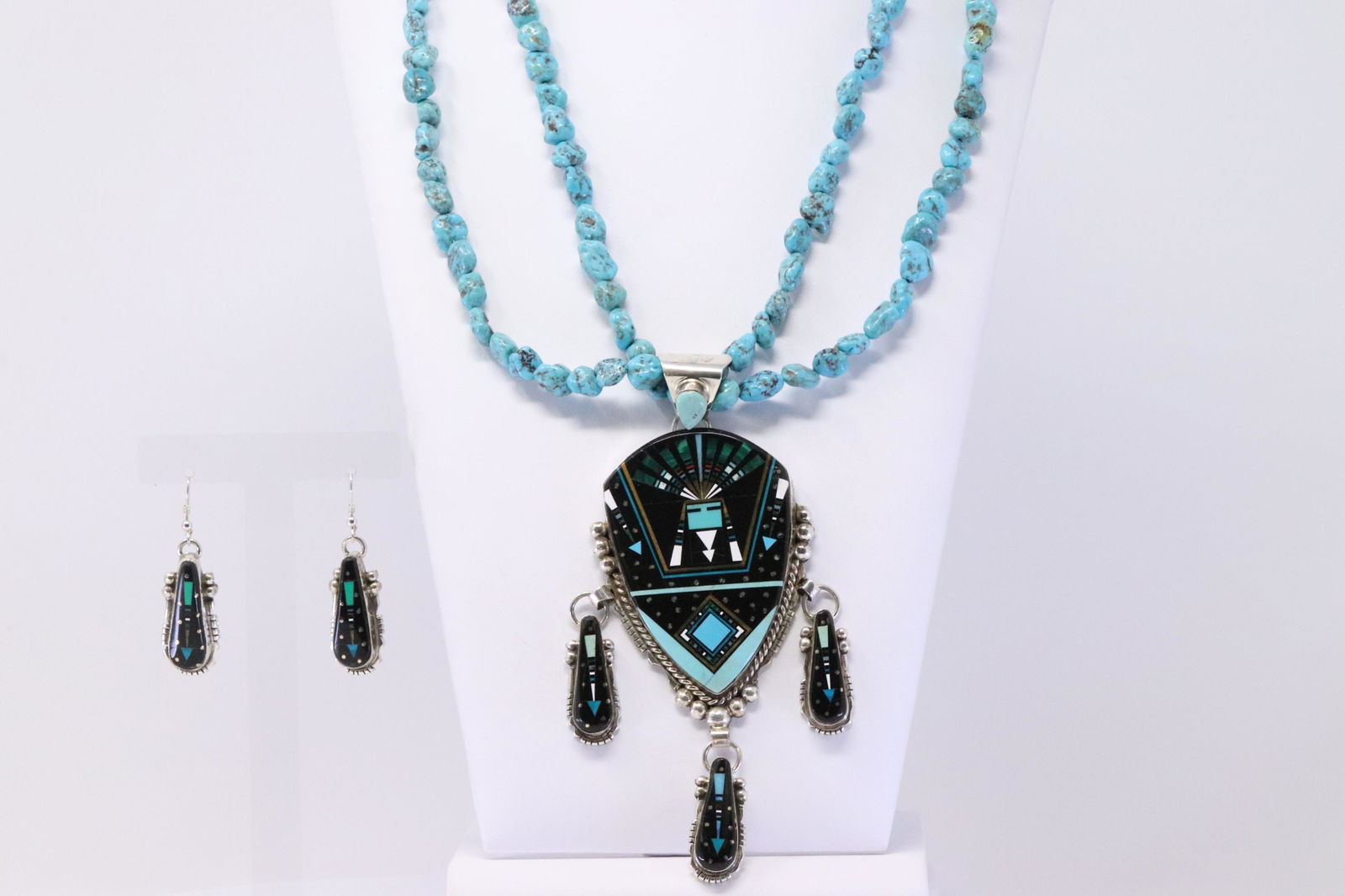 Native American Navajo Handmade Sterling Silver Night (1 of 6)