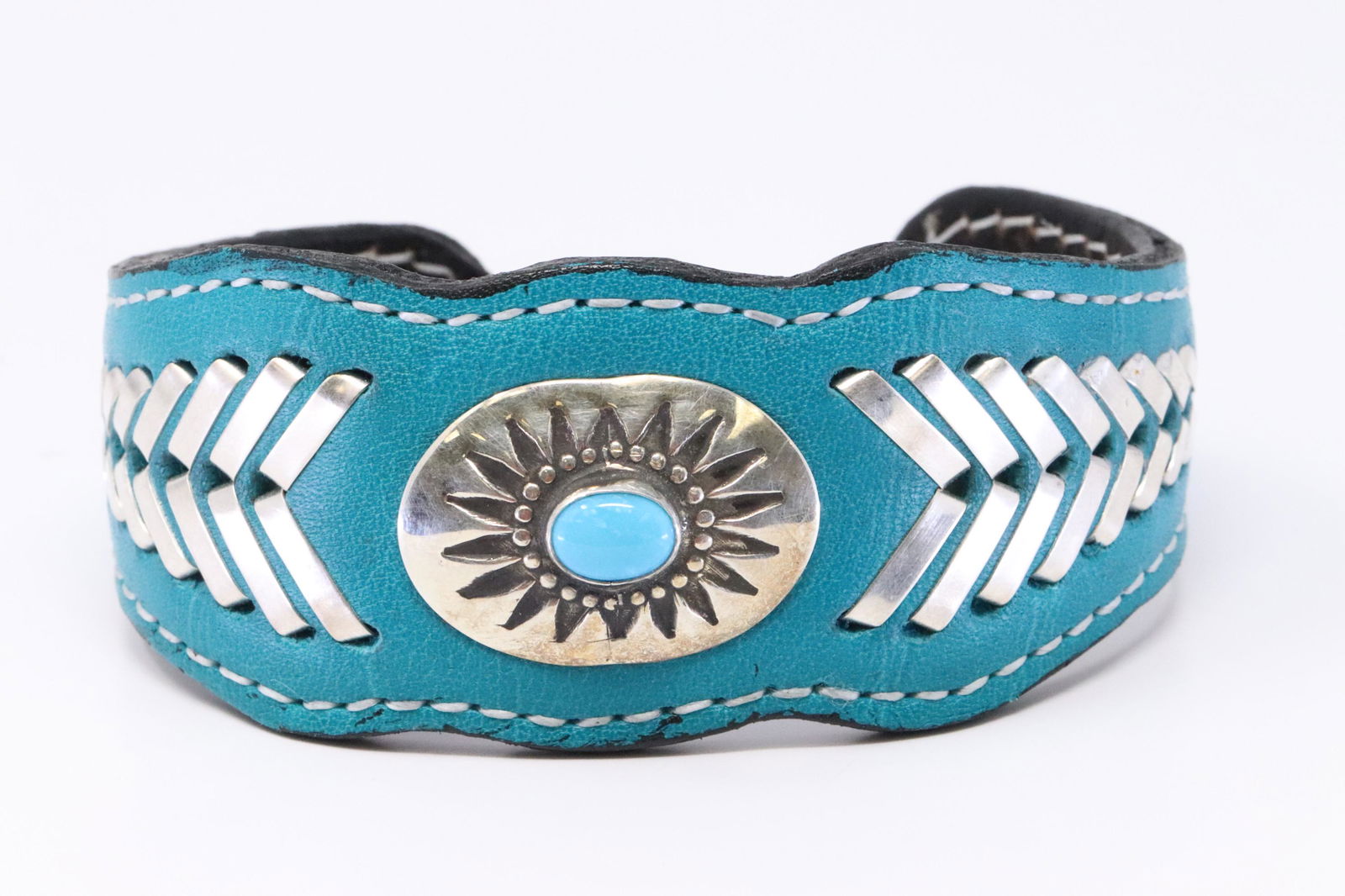 Native American Navajo Turquoise Sterling Silver (1 of 5)