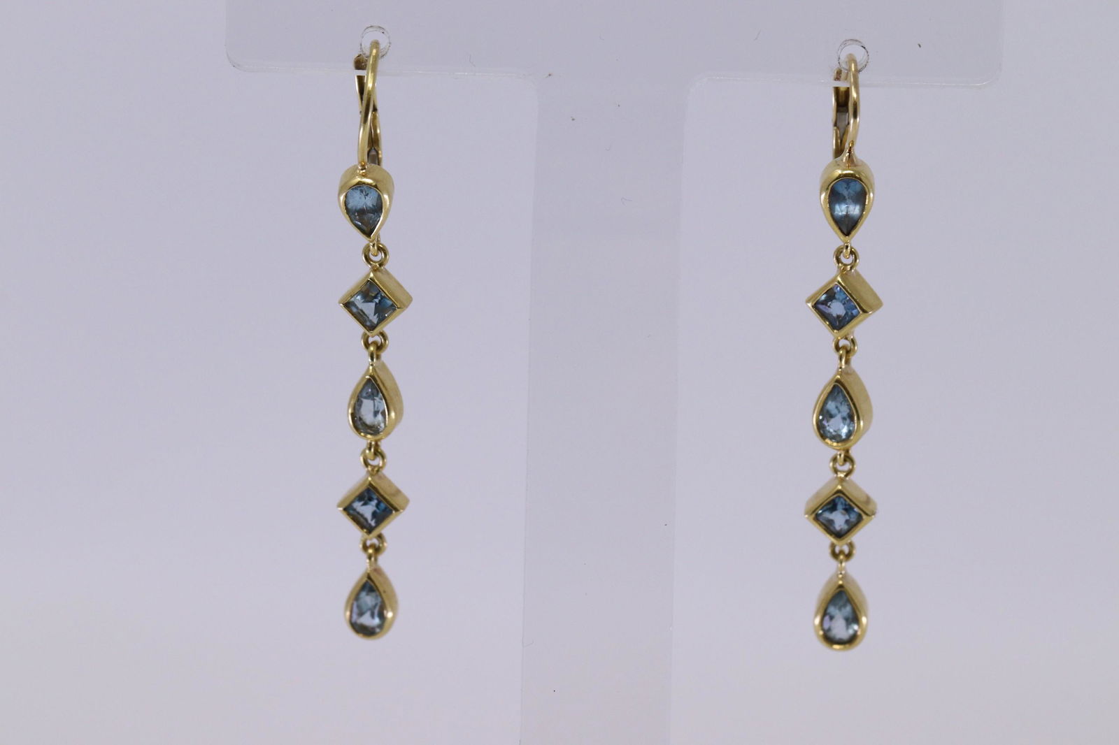 18Kt Vintage Aquamarine Earrings (1 of 5)