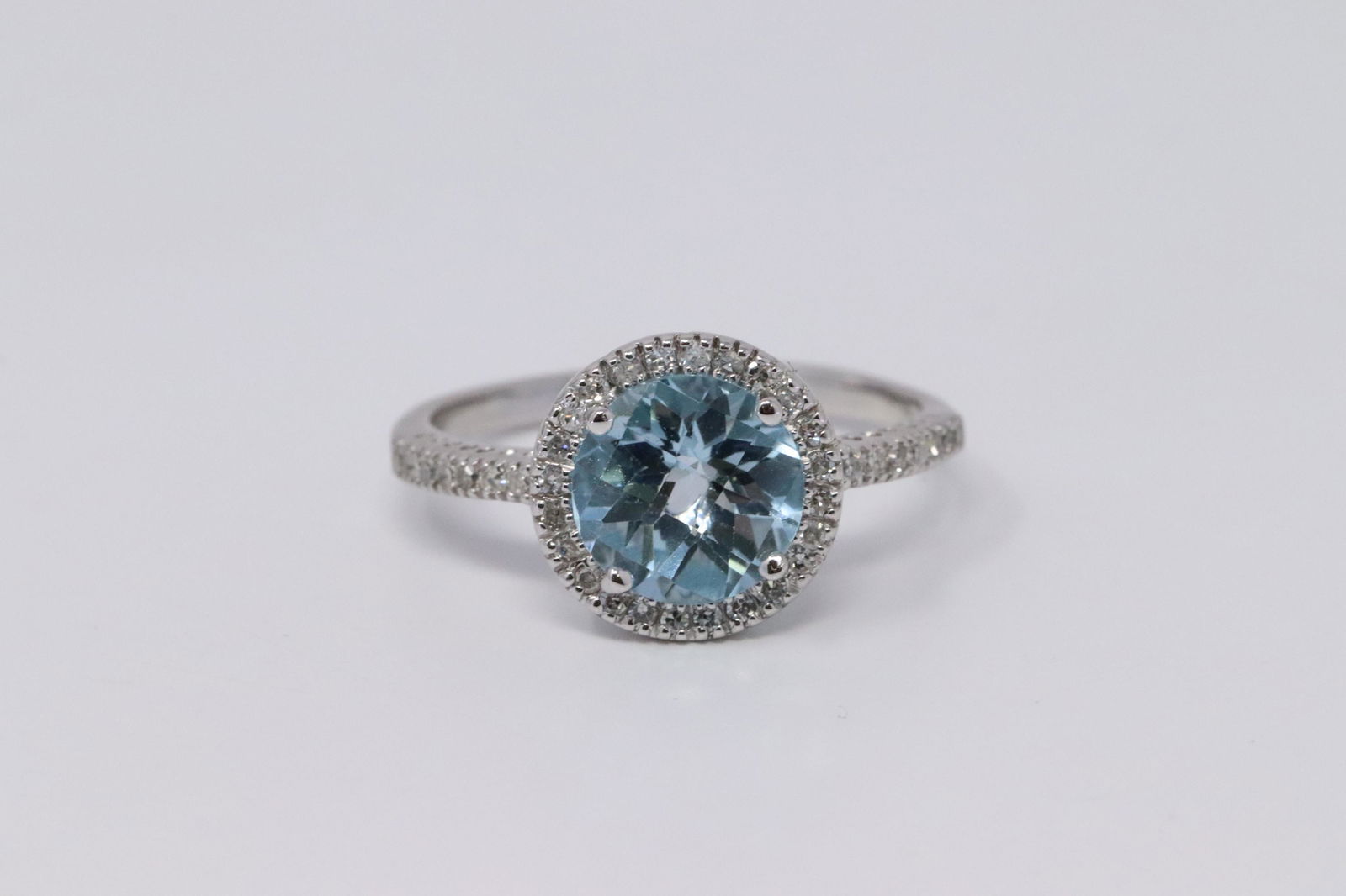 Ladies Diamond Topaz Ring (1 of 3)