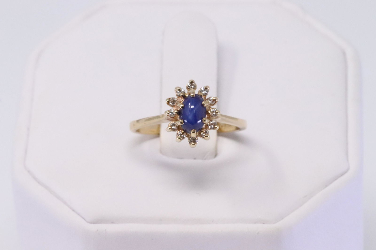14kt Diamond & Star Sapphire stone (1 of 5)