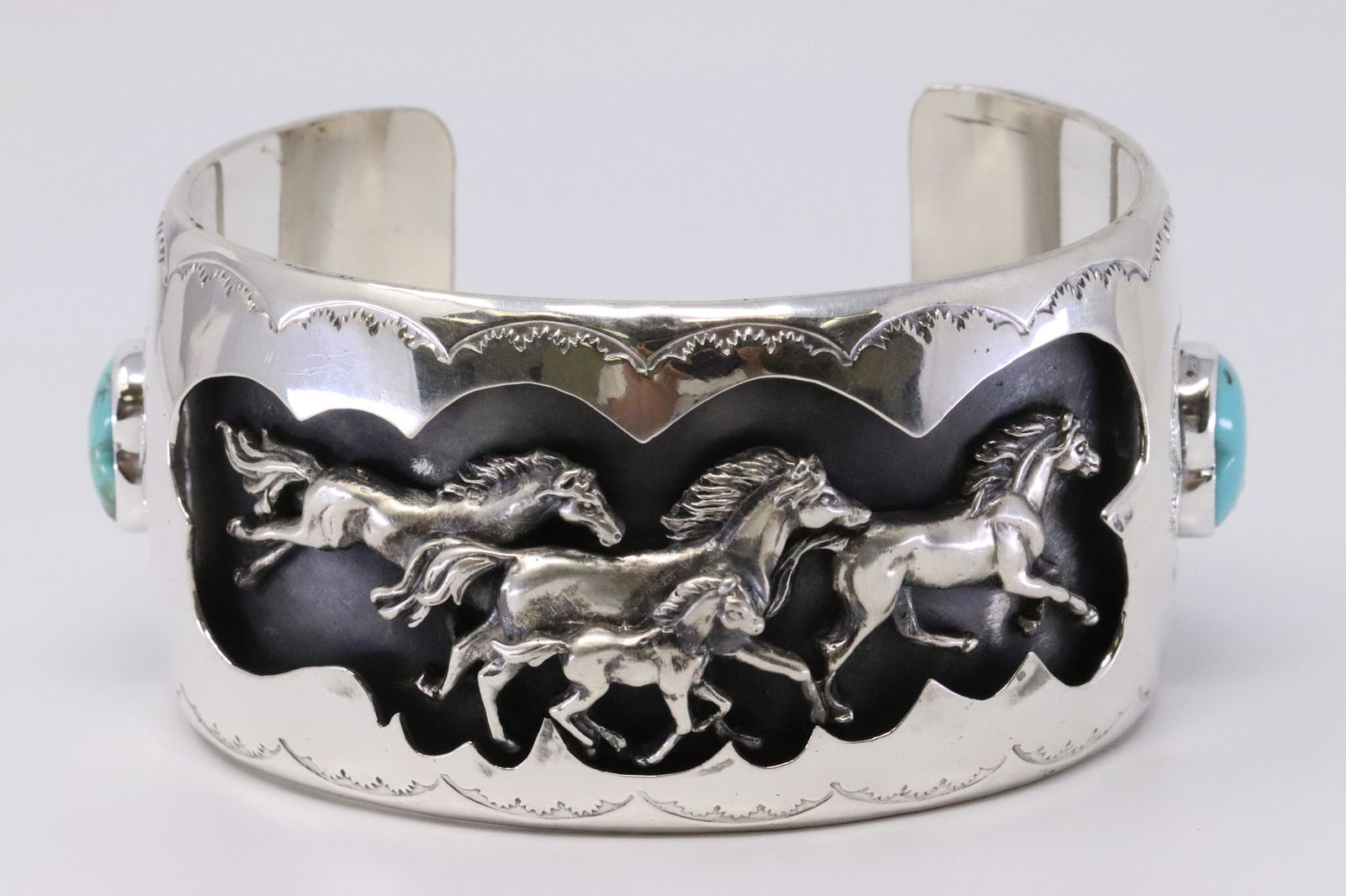 Native American Navajo Sterling Silver Turquoise Horse (1 of 6)
