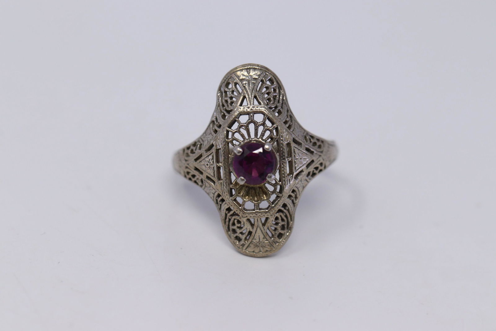 14Kt Art Deco Amethyst Ring (1 of 3)