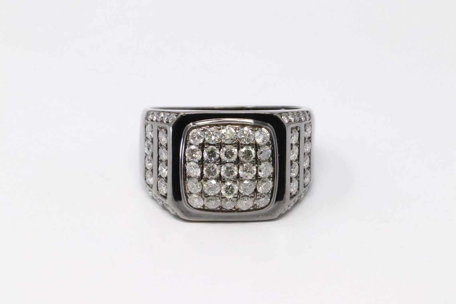 Men's Gold Diamond Ring (1 of 4)