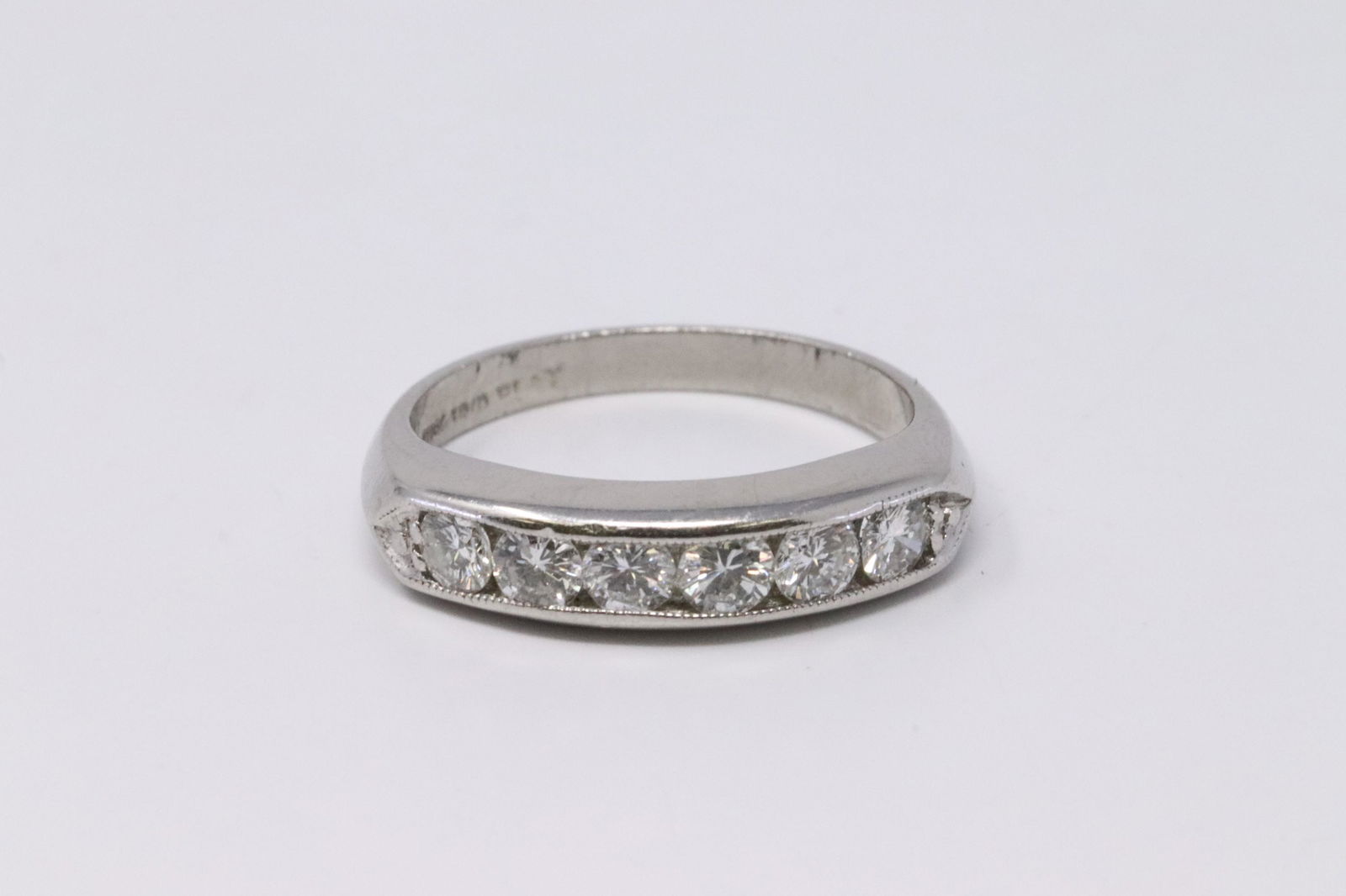 Vintage Diamond Platinum Ring 0.90cttw (1 of 4)