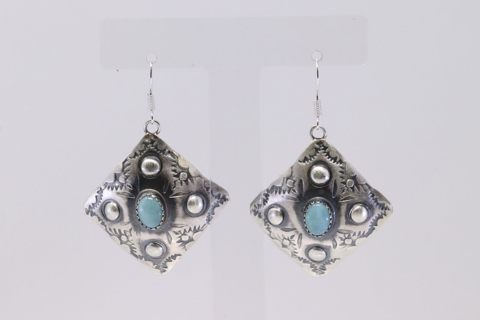 Native American Navajo Handmade Sterling Silver Larimar (1 of 4)