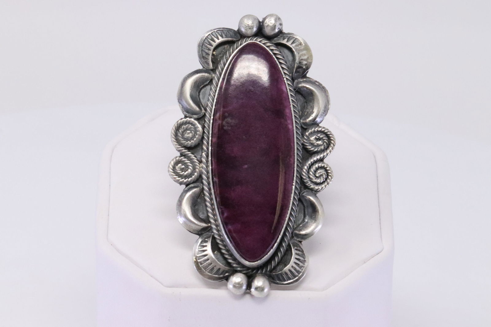 Native American Navajo Handmade Sterling Silver Spiny (1 of 5)