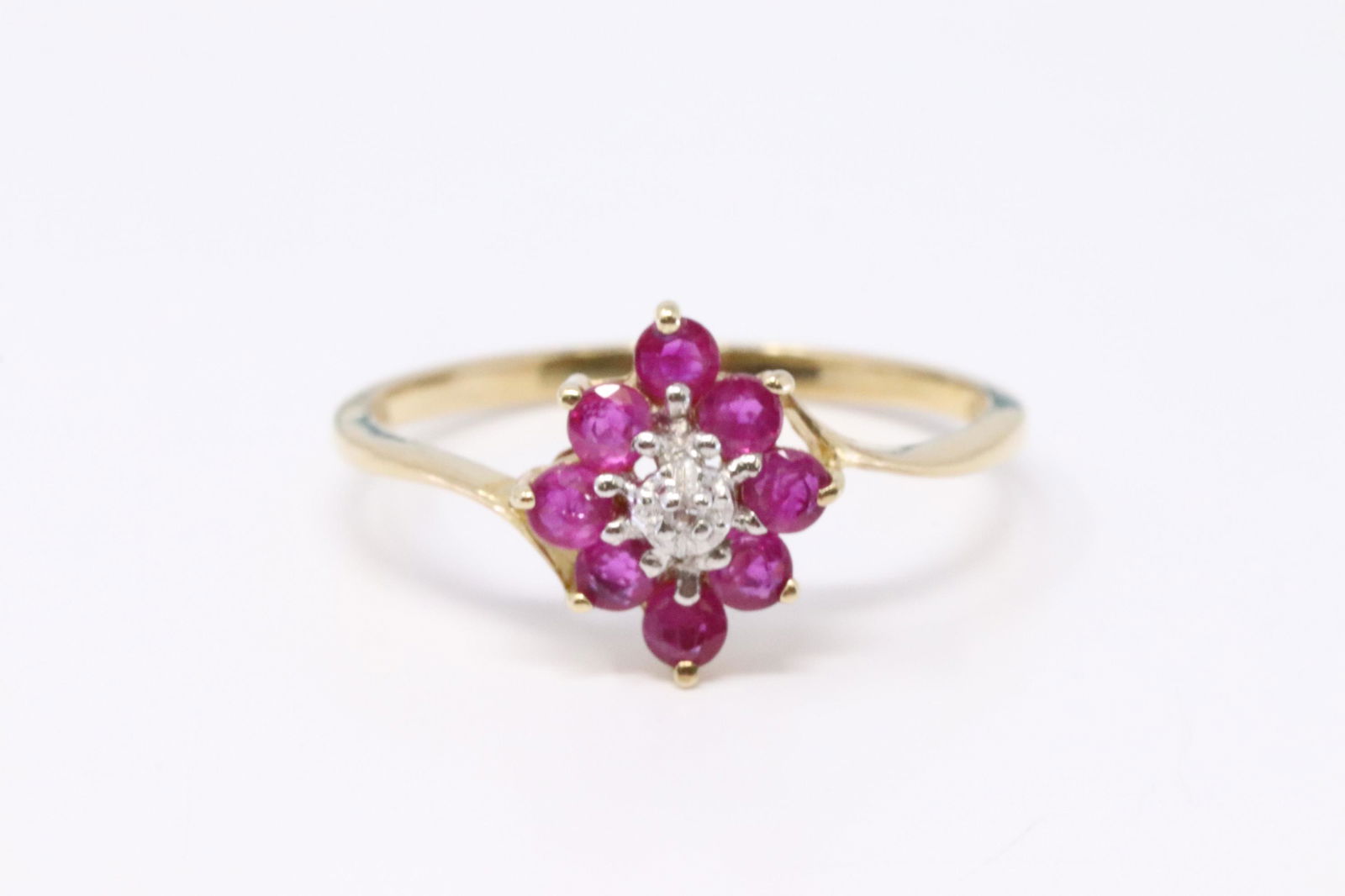 Ladies Diamond Ruby Ring (1 of 4)