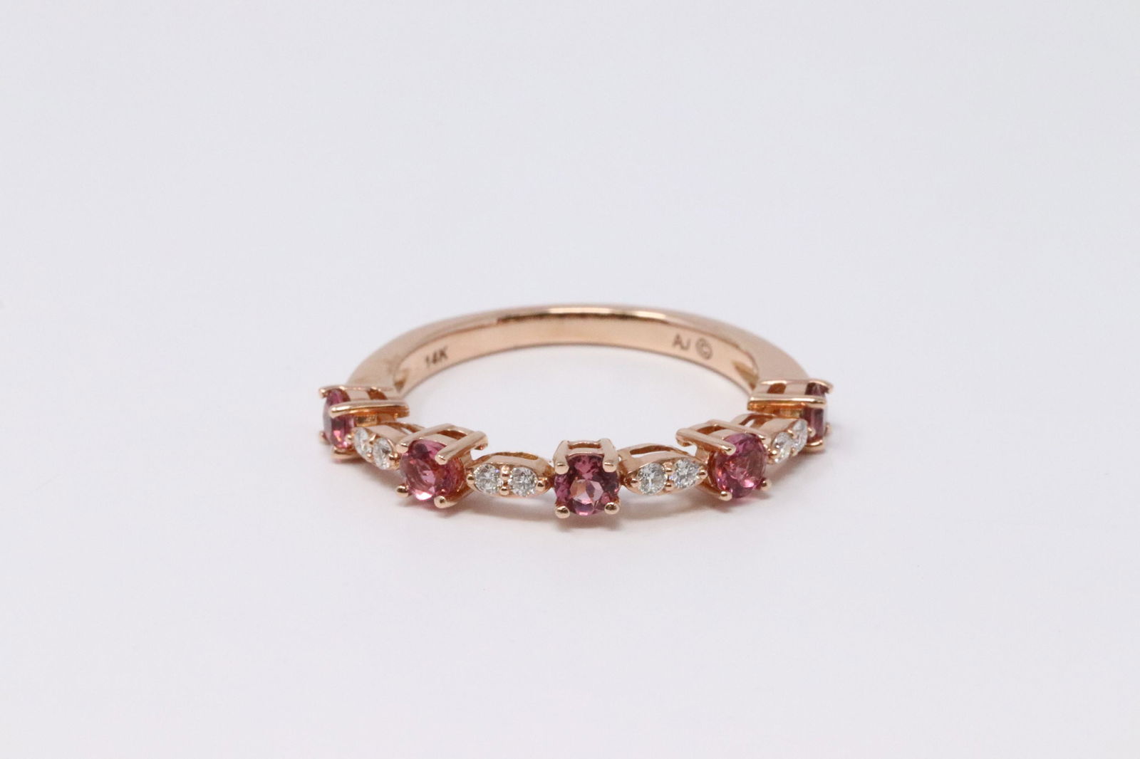 14KT Diamond Pink Tour Ring (1 of 5)