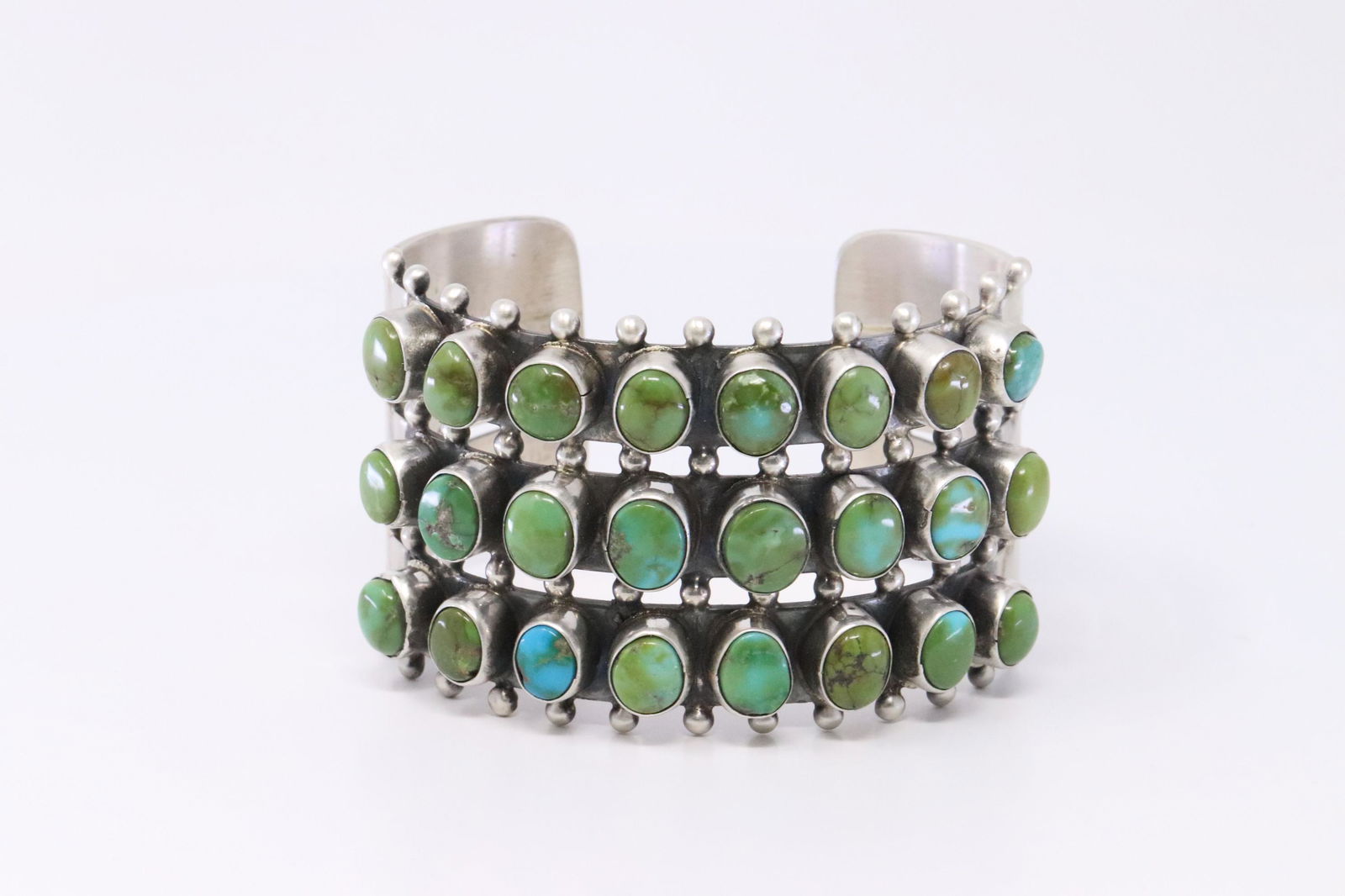 Native American Handmade Navajo Sterling Silver Sonoran (1 of 9)