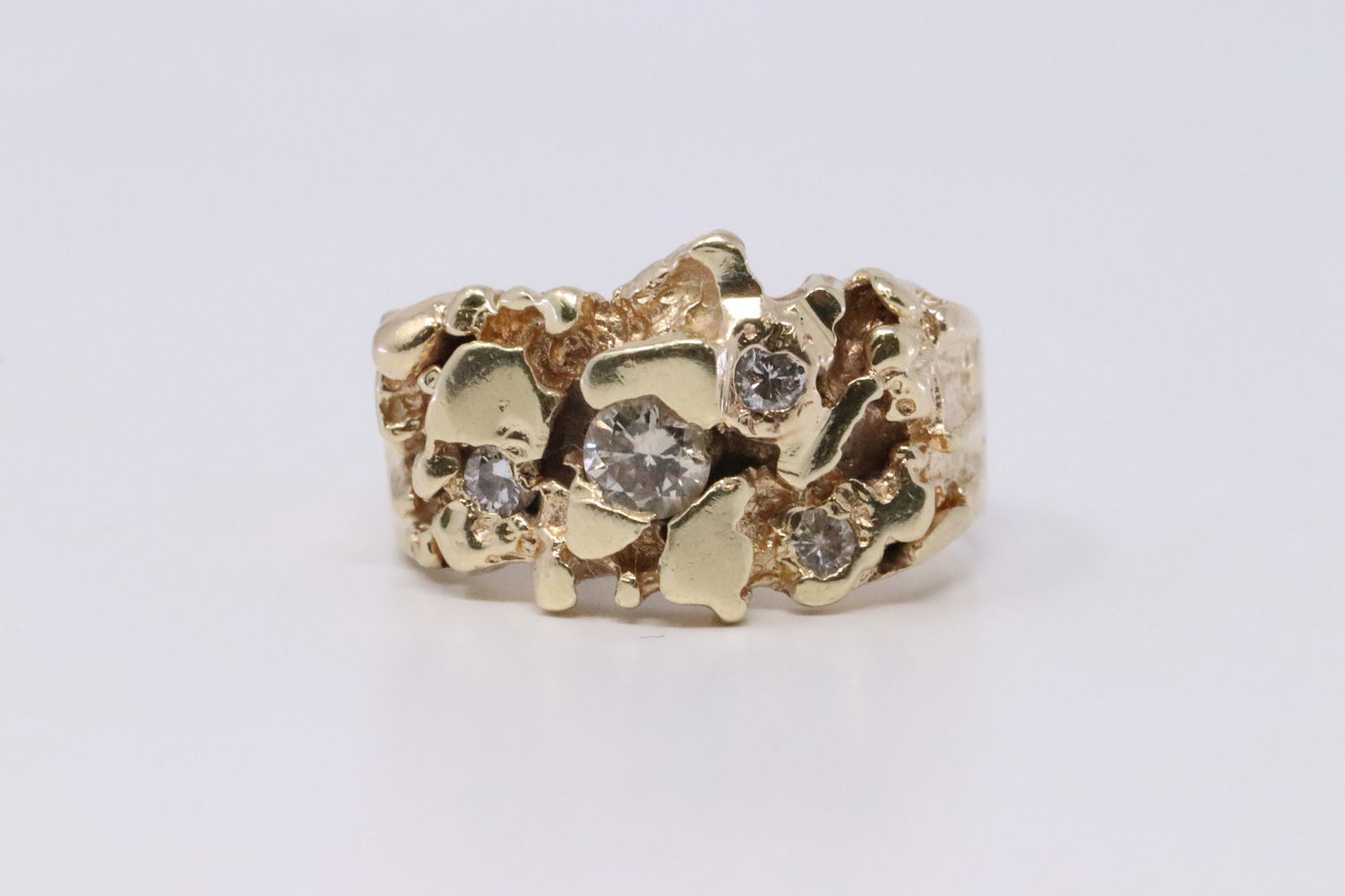 14KT Diamond Nugget Ring (1 of 5)