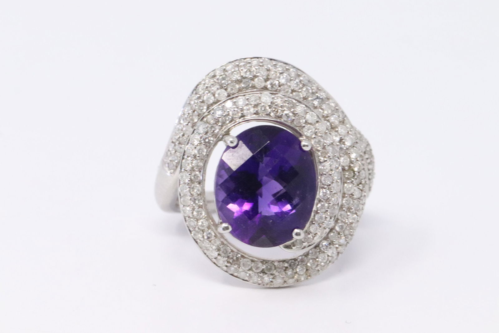 14KT Diamond | Amethyst Ring (1 of 4)