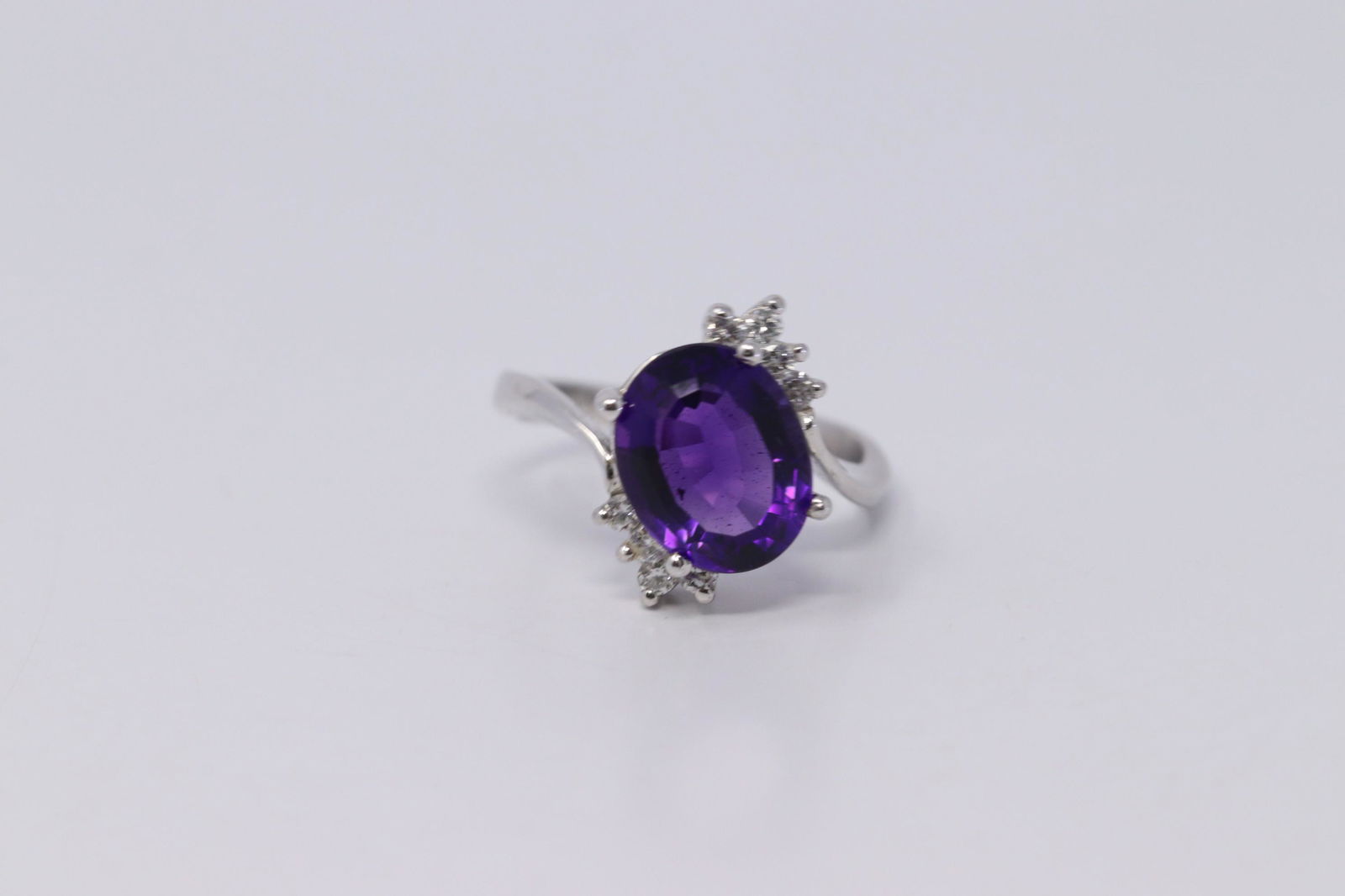 14Kt Amethyst | Diamond Ring (1 of 3)