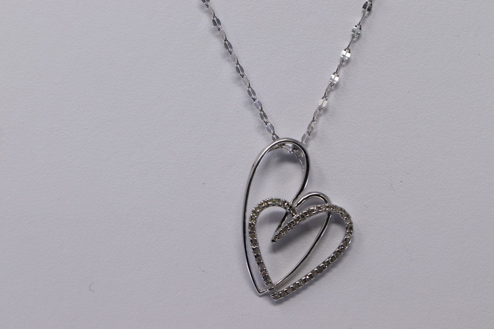 14Kt Diamond Heart Necklace (1 of 2)