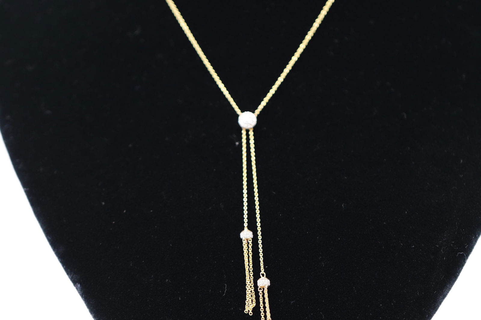 Ladies Diamond Drop Necklace (1 of 4)