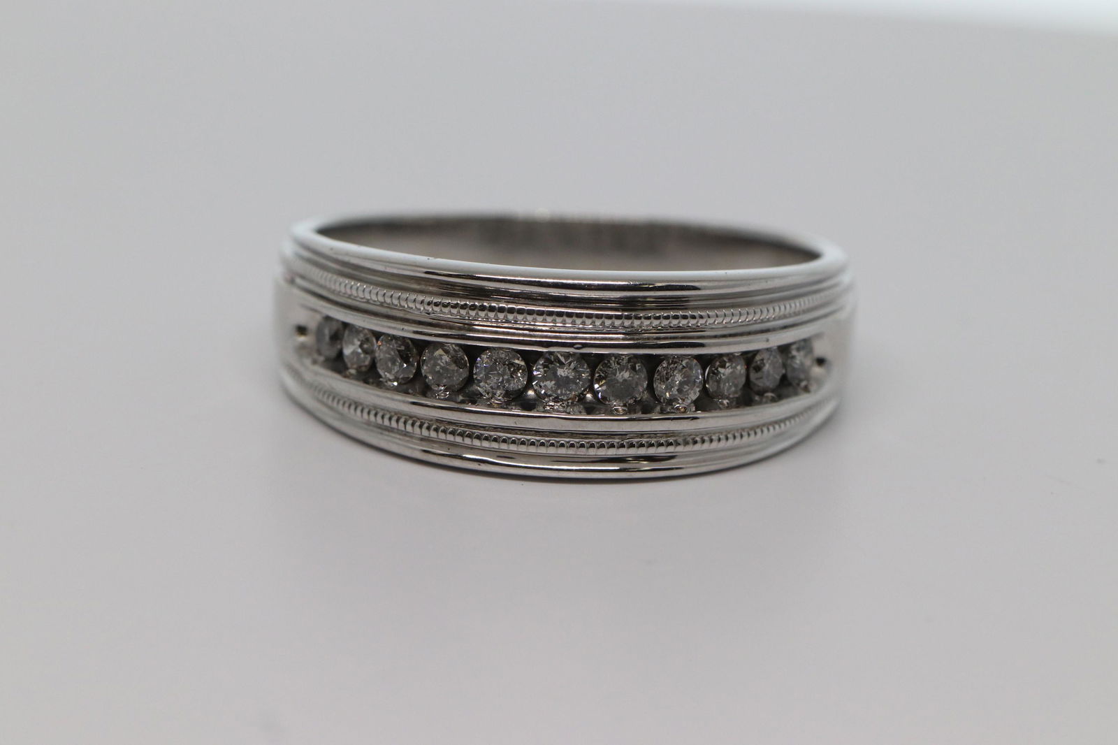14KT Men's Diamond Ring (1 of 4)