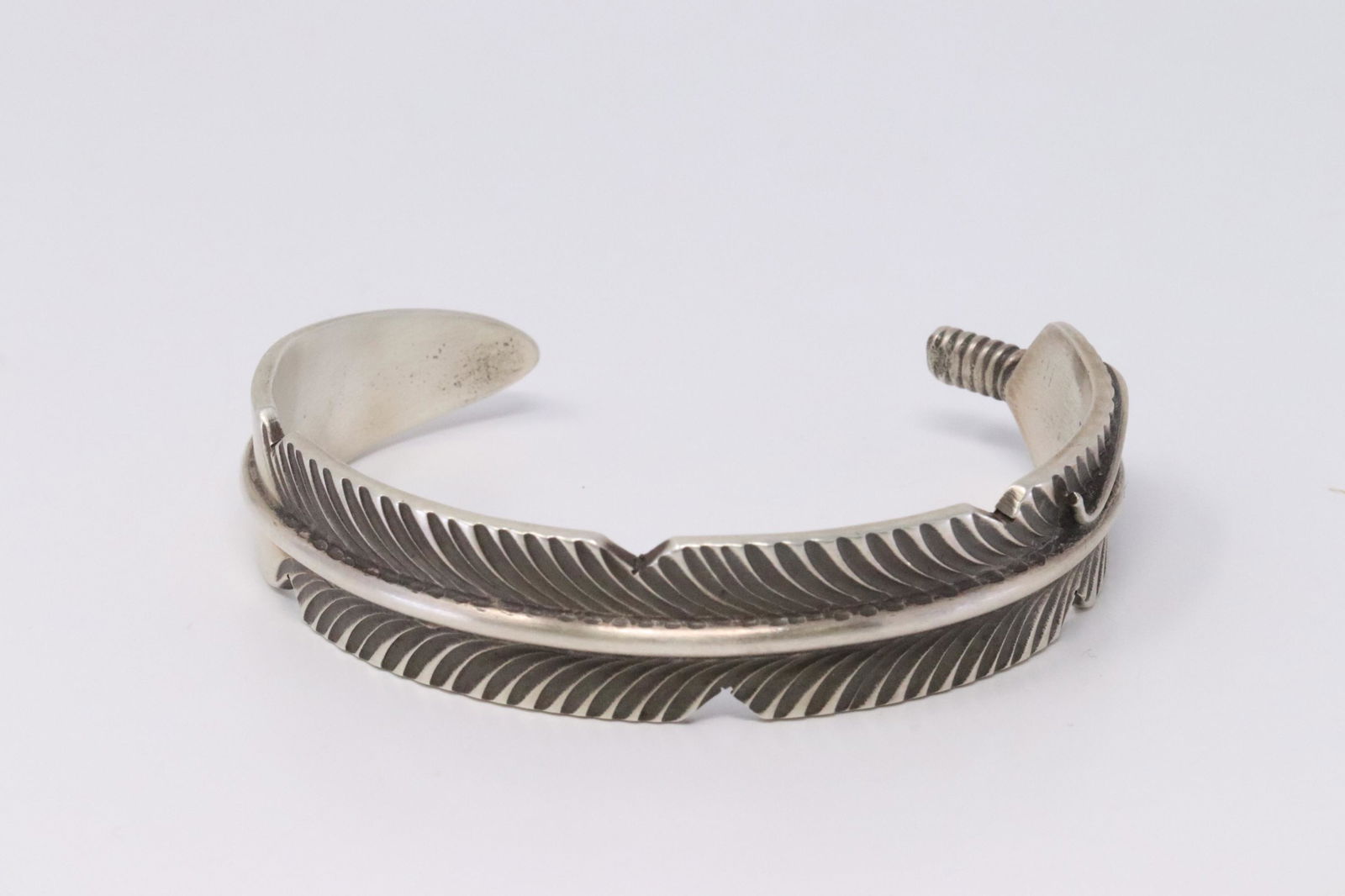 Native American Handmade Sterling Silver Navajo Feather (1 of 3)