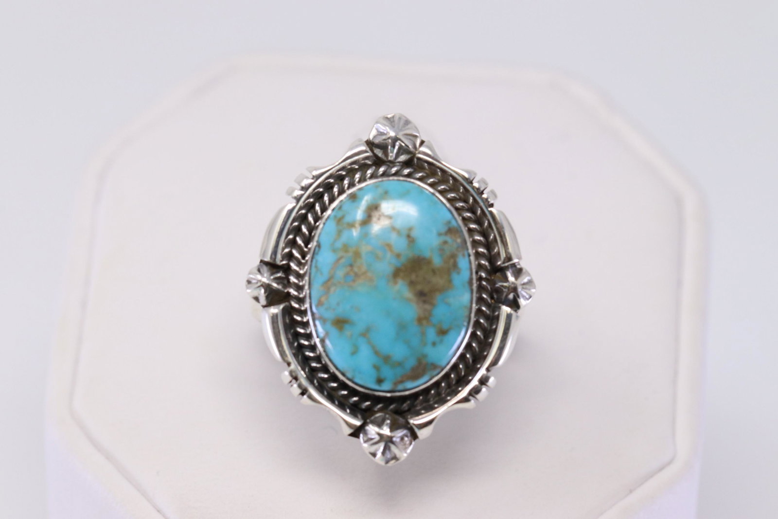 Native American Navajo Handmade Sterling Silver: This is Native American Navajo Handmade Sterling Silver Turquoise Ring By Daniel Benally. Ring size:10.00.
