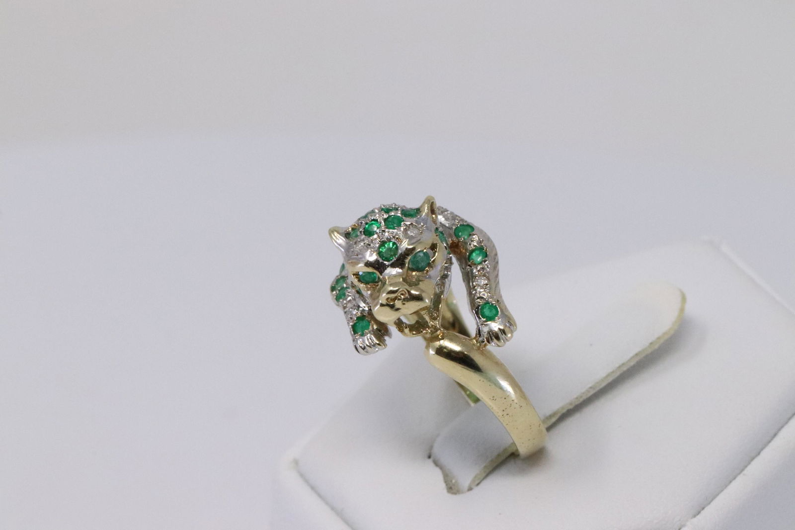 Panther Emerald & Diamond Ring (1 of 4)