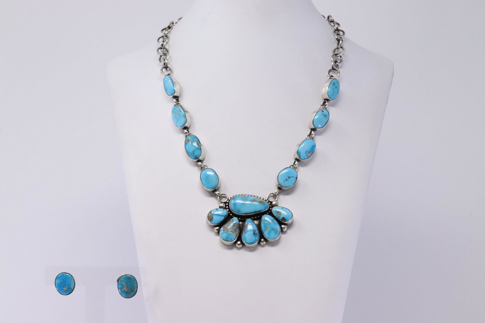 Native American Navajo Handmade Sterling Silver Blue (1 of 9)