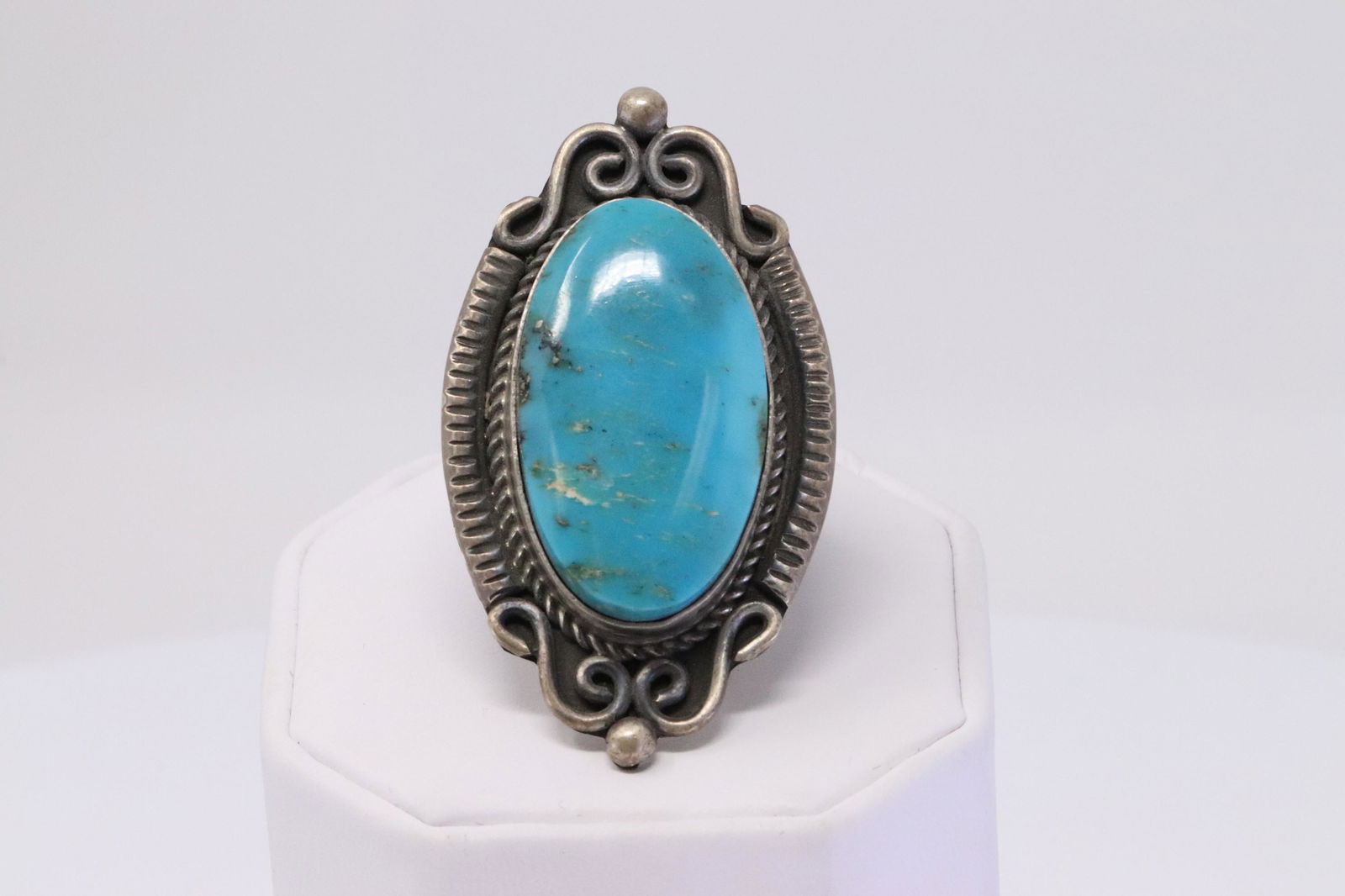 Native American Navajo Handmade Sterling Silver Kingman (1 of 5)