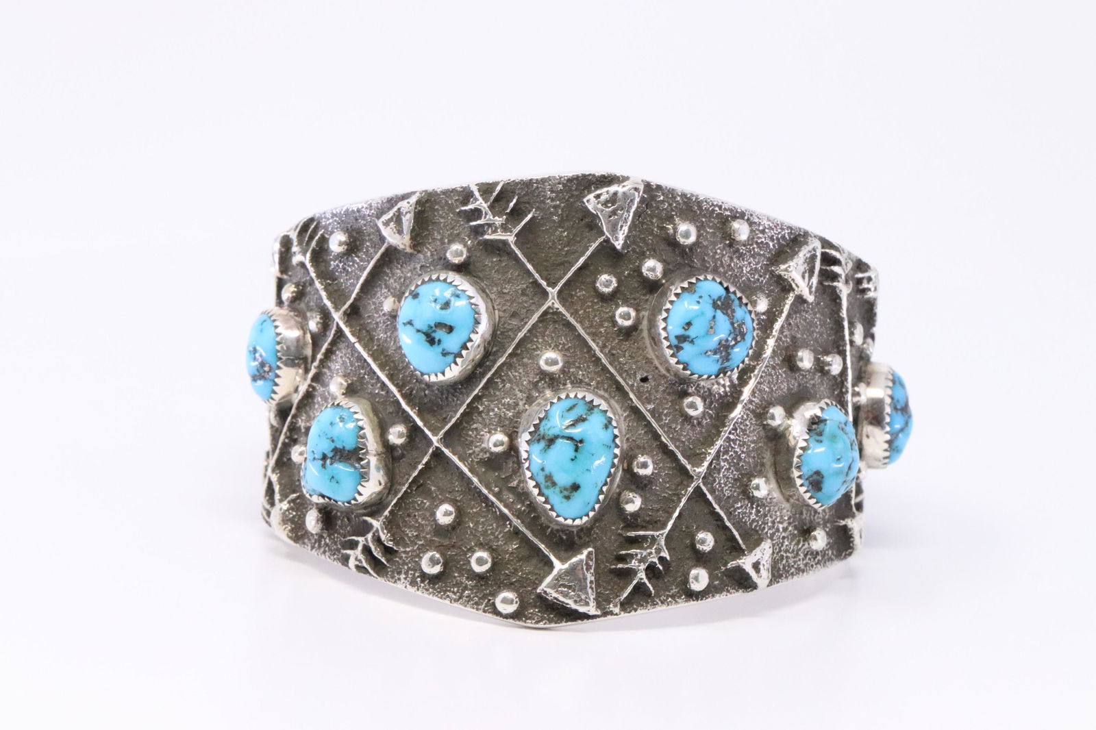 Native American Handmade Sterling Silver Navajo (1 of 4)