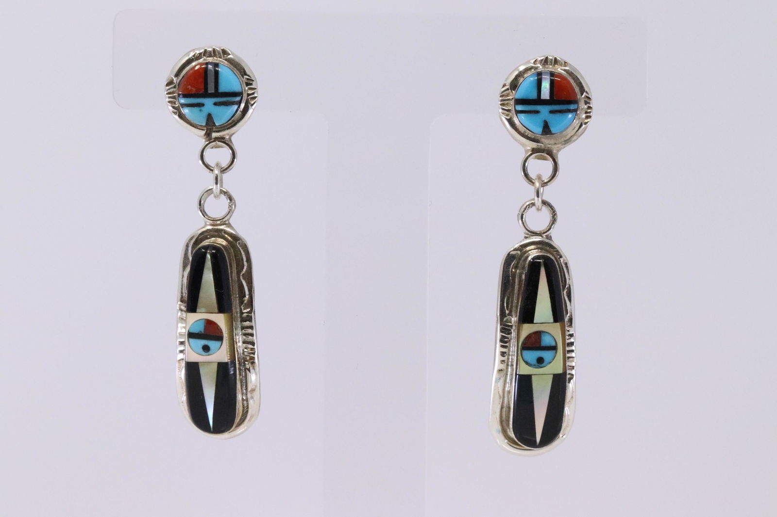 Native American Zuni Handmade Sterling Silver Turquoise (1 of 7)