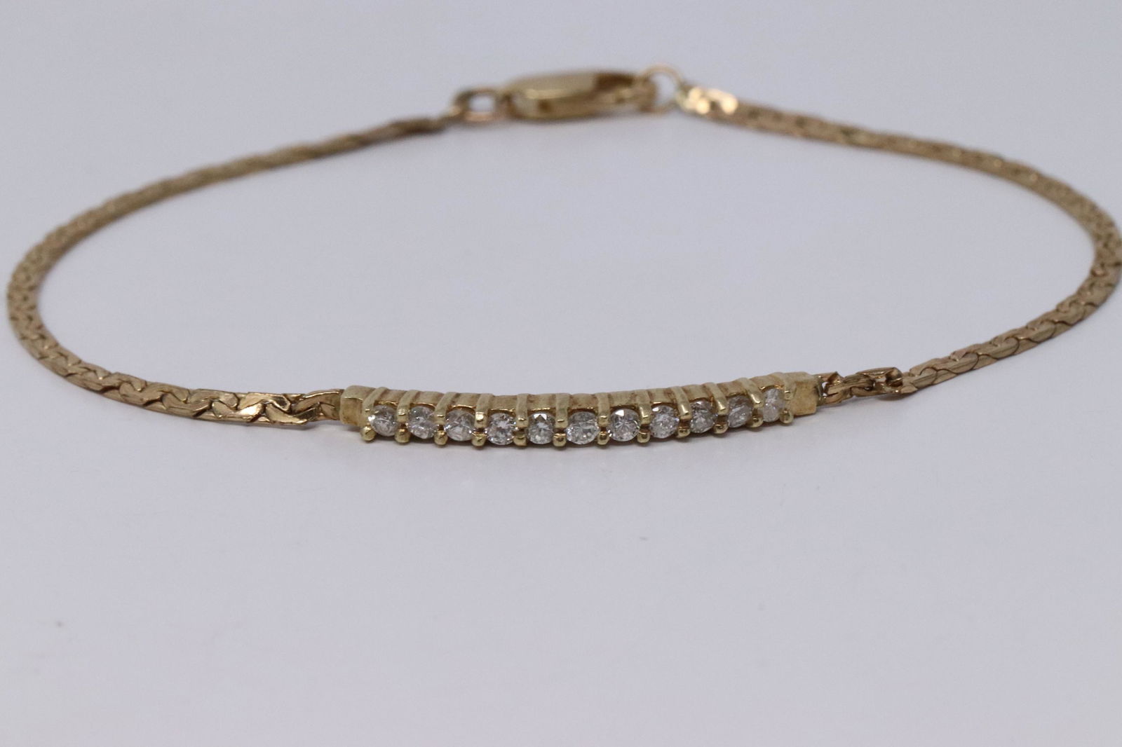 14Kt Ladies Diamond Bracelet (1 of 2)