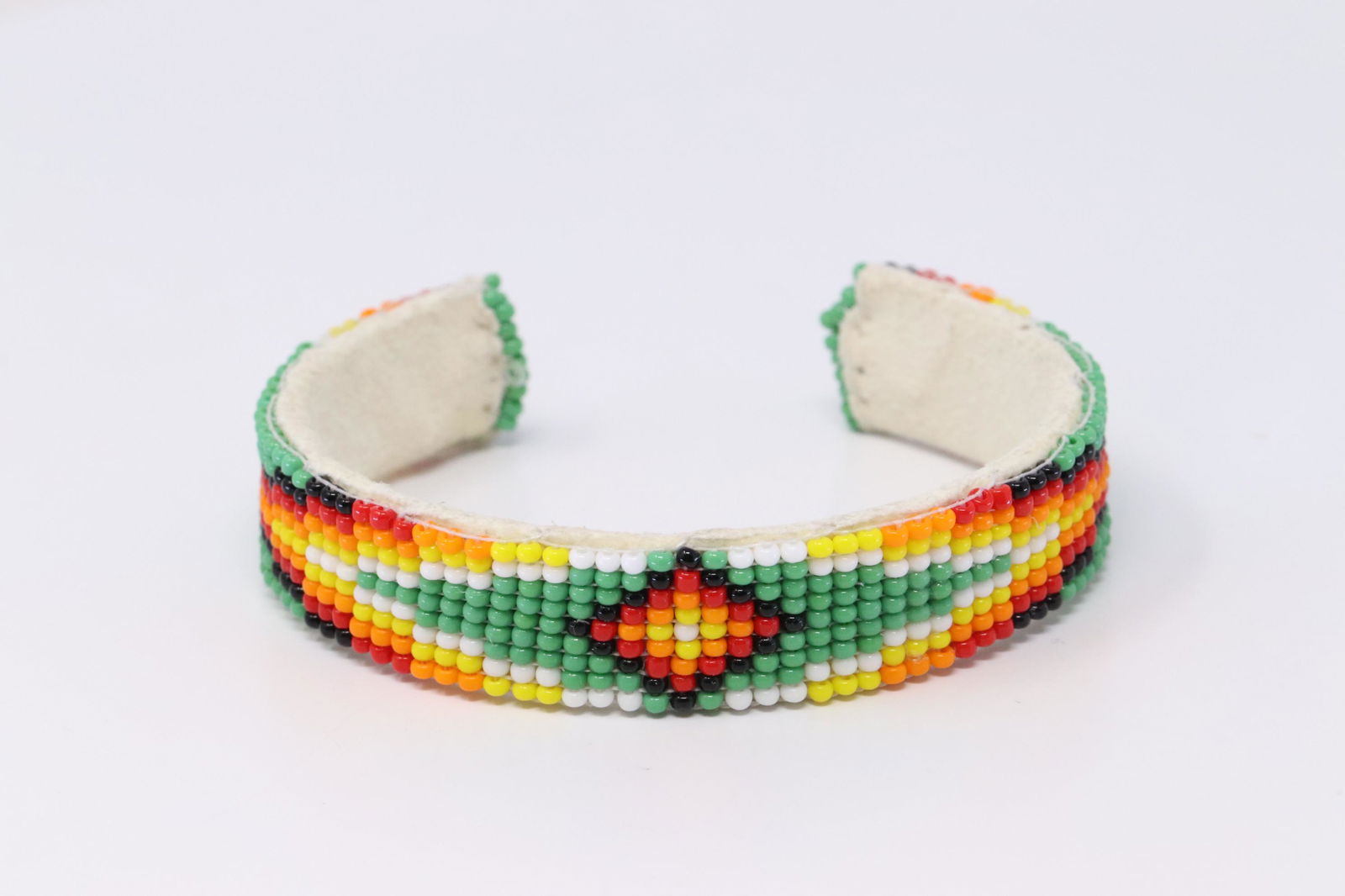 Native American Navajo Handmade Leather Multi-Color (1 of 3)