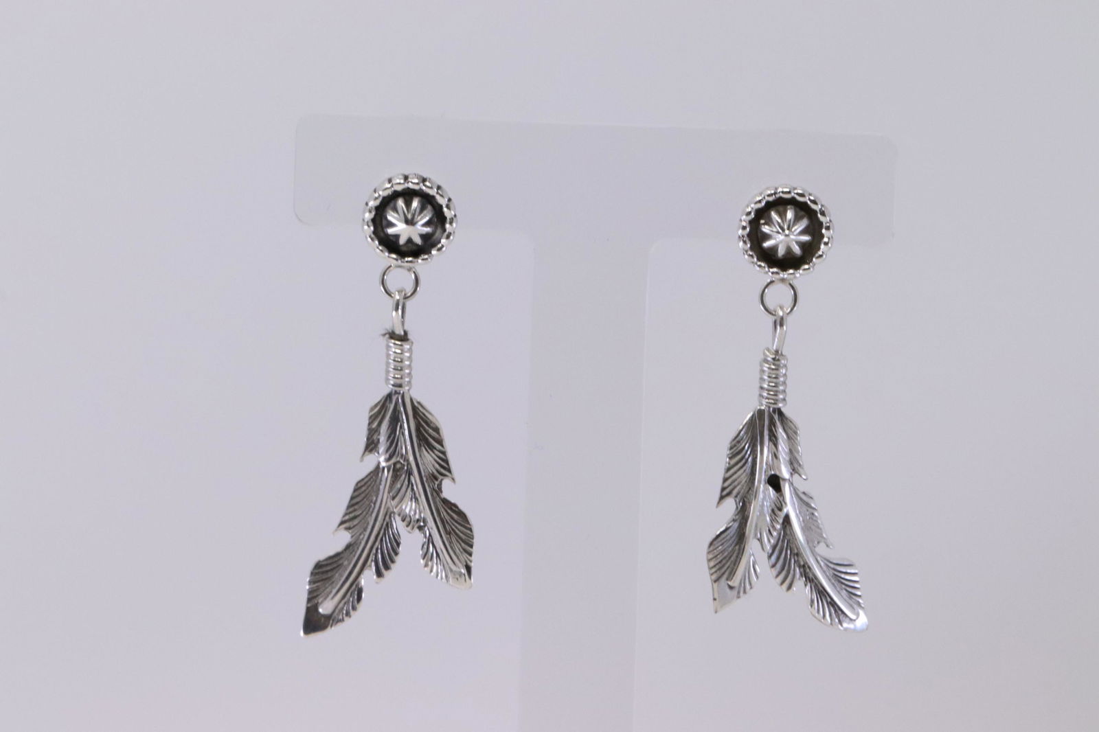Native American Navajo Handmade Sterling Silver Feather (1 of 4)
