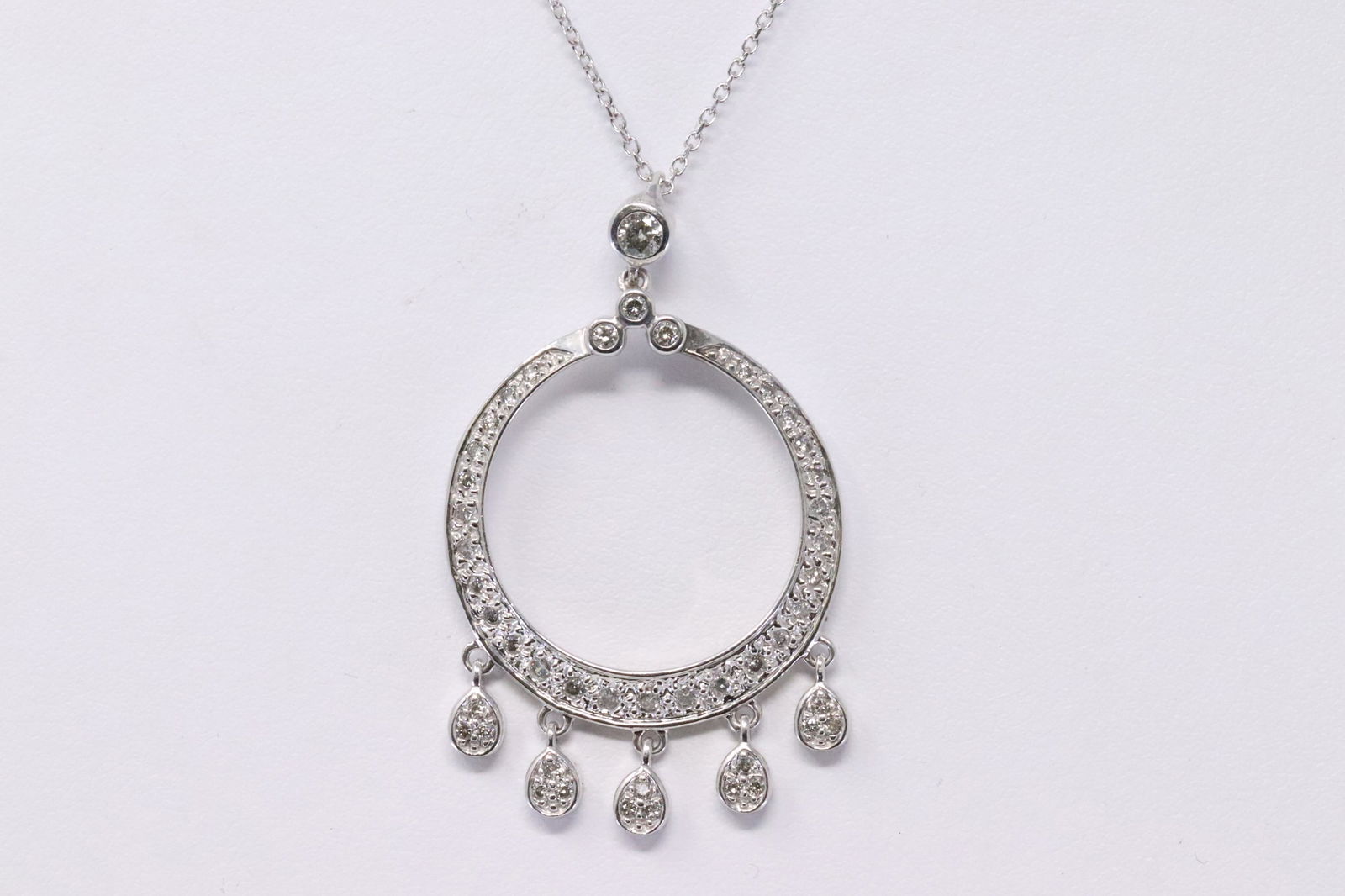 14KT Diamond Pendant. (1 of 4)