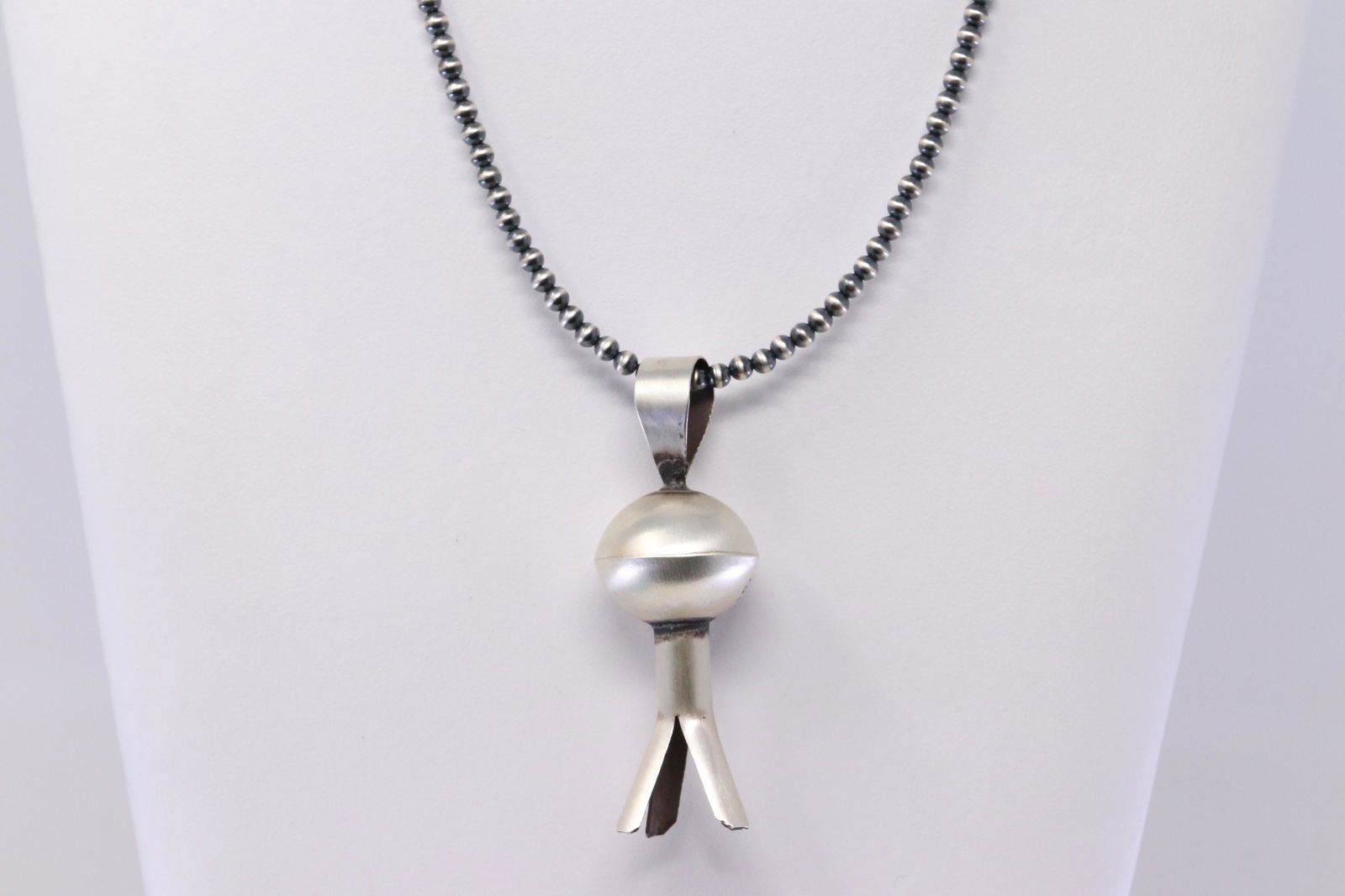 Native American Navajo Handmade Sterling Silver Pendant (1 of 4)