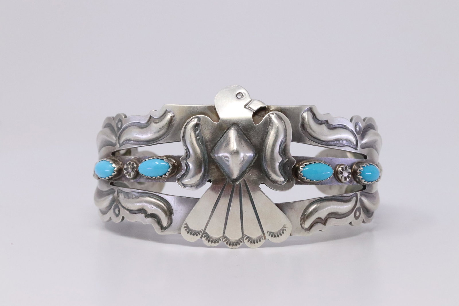 Native American Navajo Handmade Sterling Silver: This Is Native American Navajo Handmade Sterling Silver Turquoise Bracelet By Tim Yazzie.