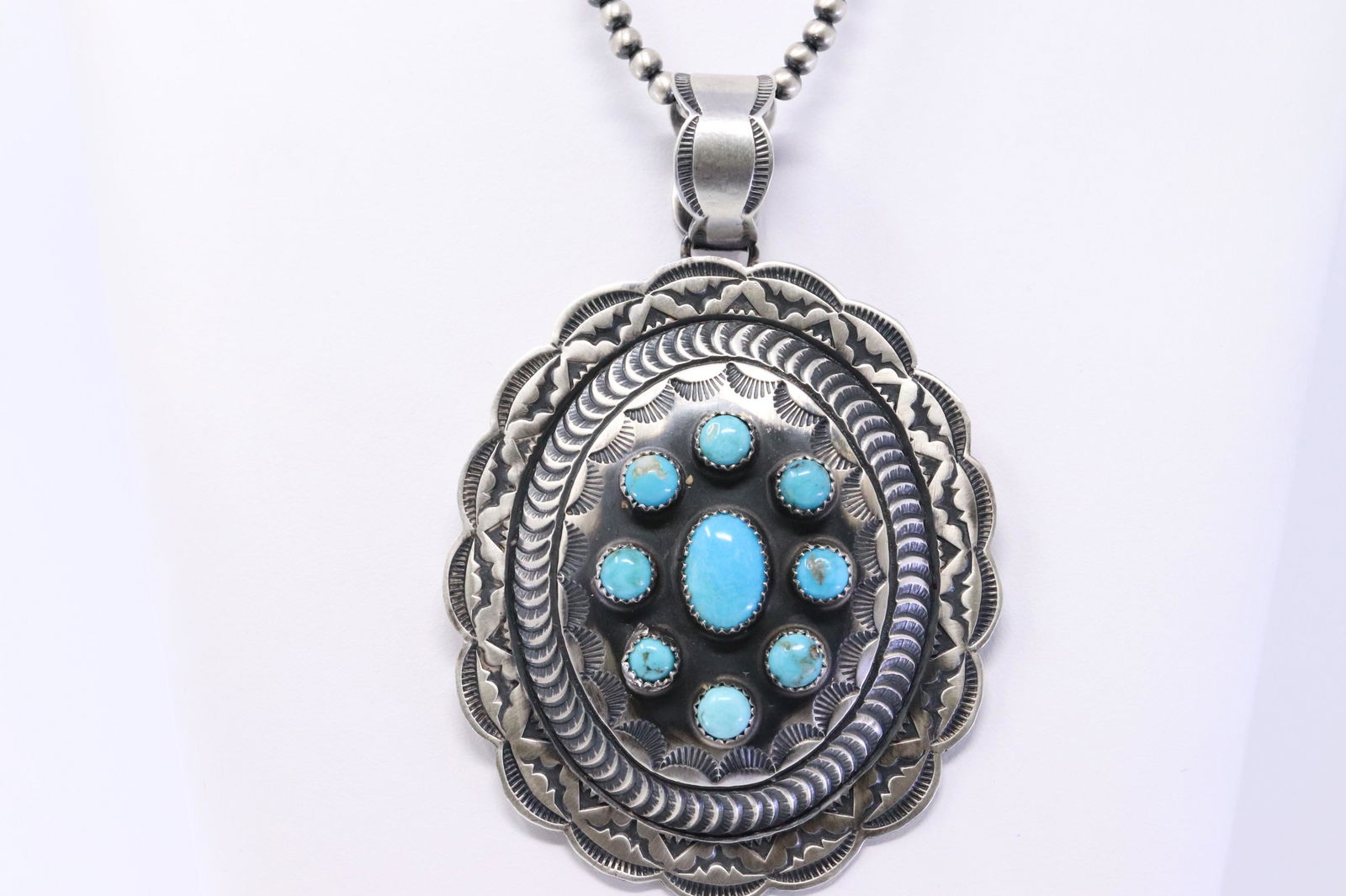 Native American Shawn Cayatineto Navajo Turquoise and (1 of 5)