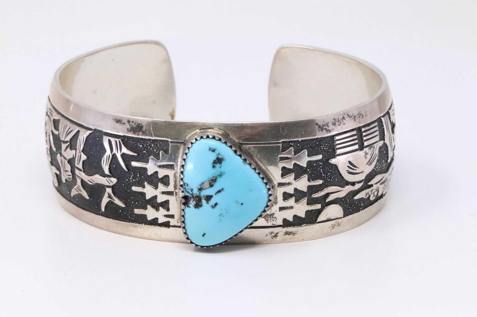 Native American Handmade Sterling Silver Navajo (1 of 4)