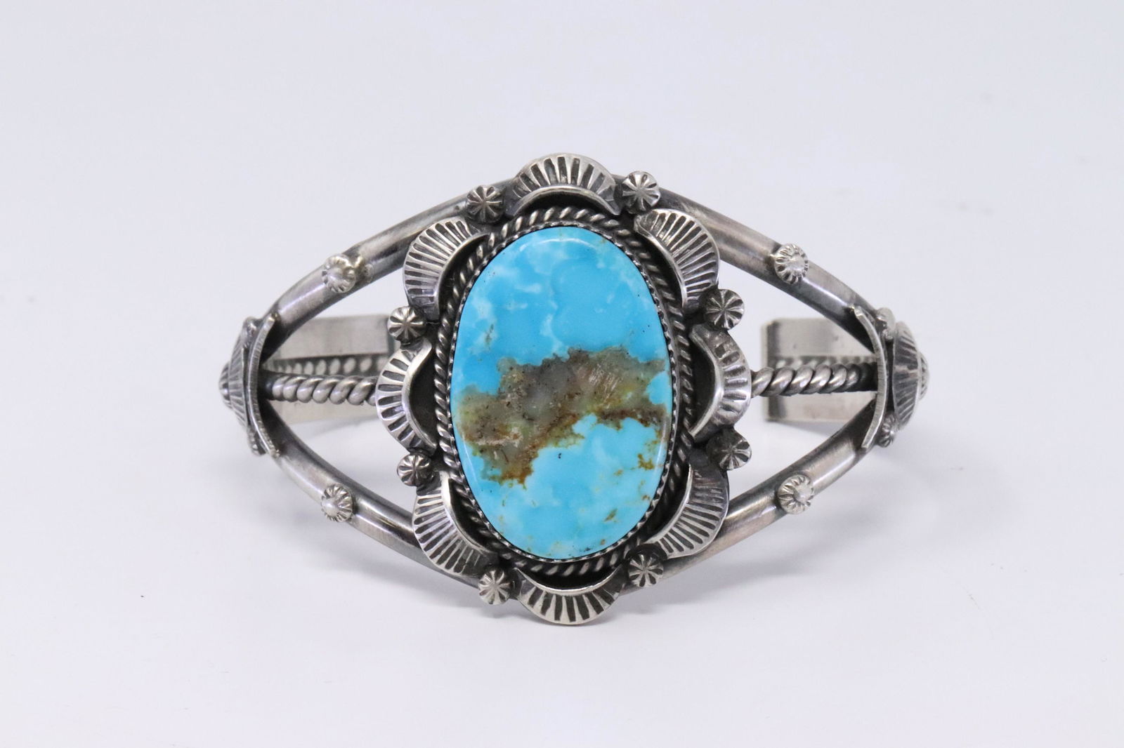 Native American Navajo Handmade Sterling Silver Kingman (1 of 5)