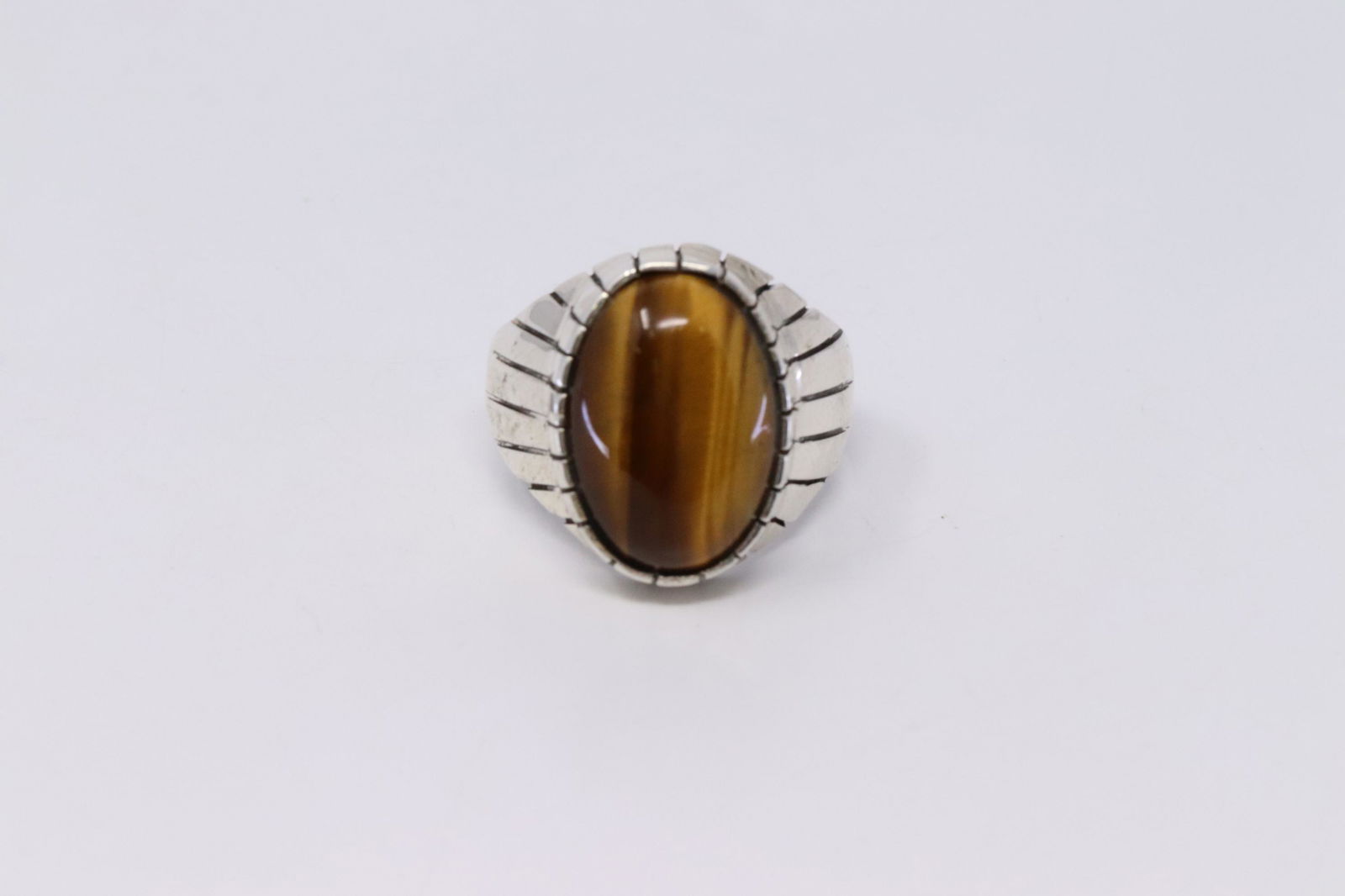 Native American Navajo Handmade Sterling Silver Tiger (1 of 4)