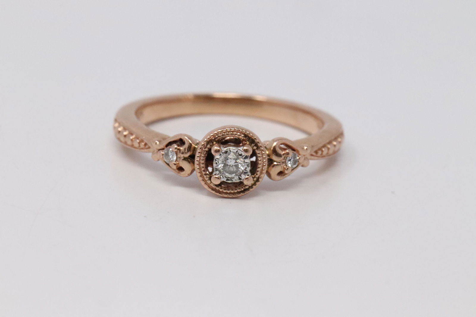 Rose Gold Diamond Ring (1 of 3)