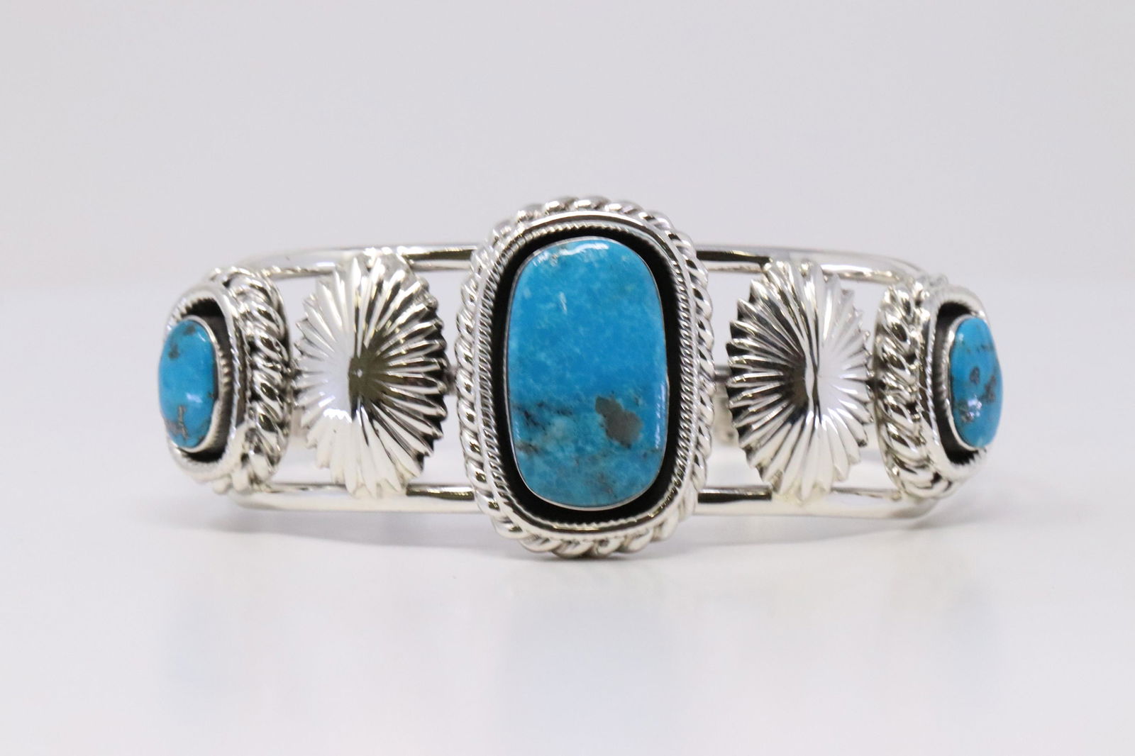 Native America Navajo Sterling Silver Turquoise (1 of 4)