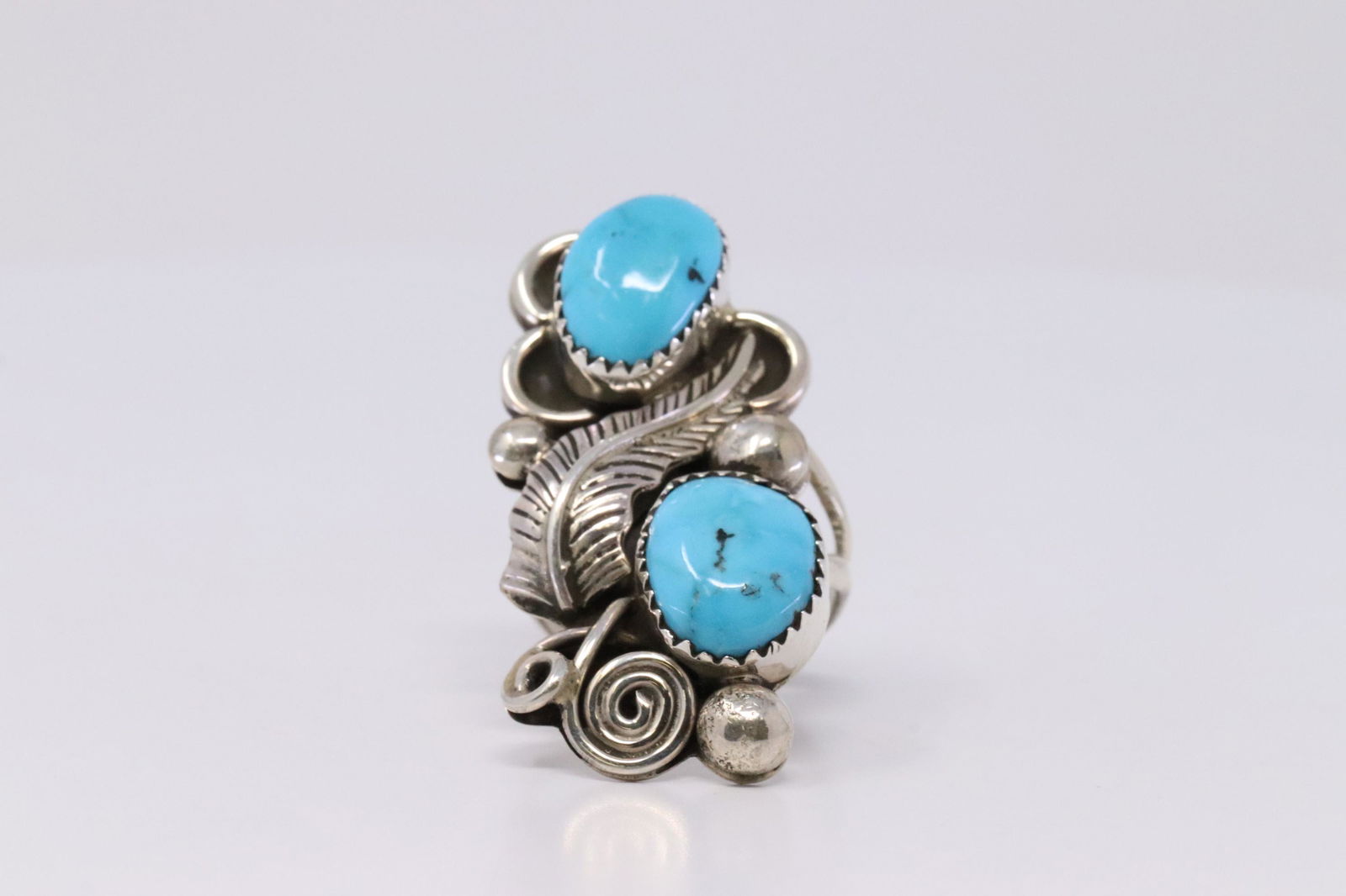 Native American Navajo Handmade Sterling Turquoise 2 (1 of 4)