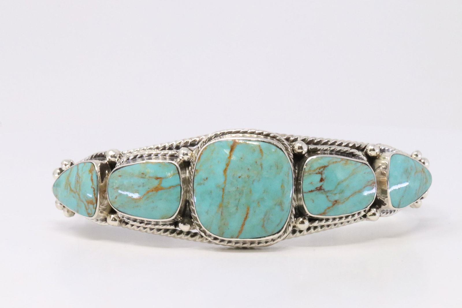 Native America Navajo Handmade Sterling Silver Kingman (1 of 4)