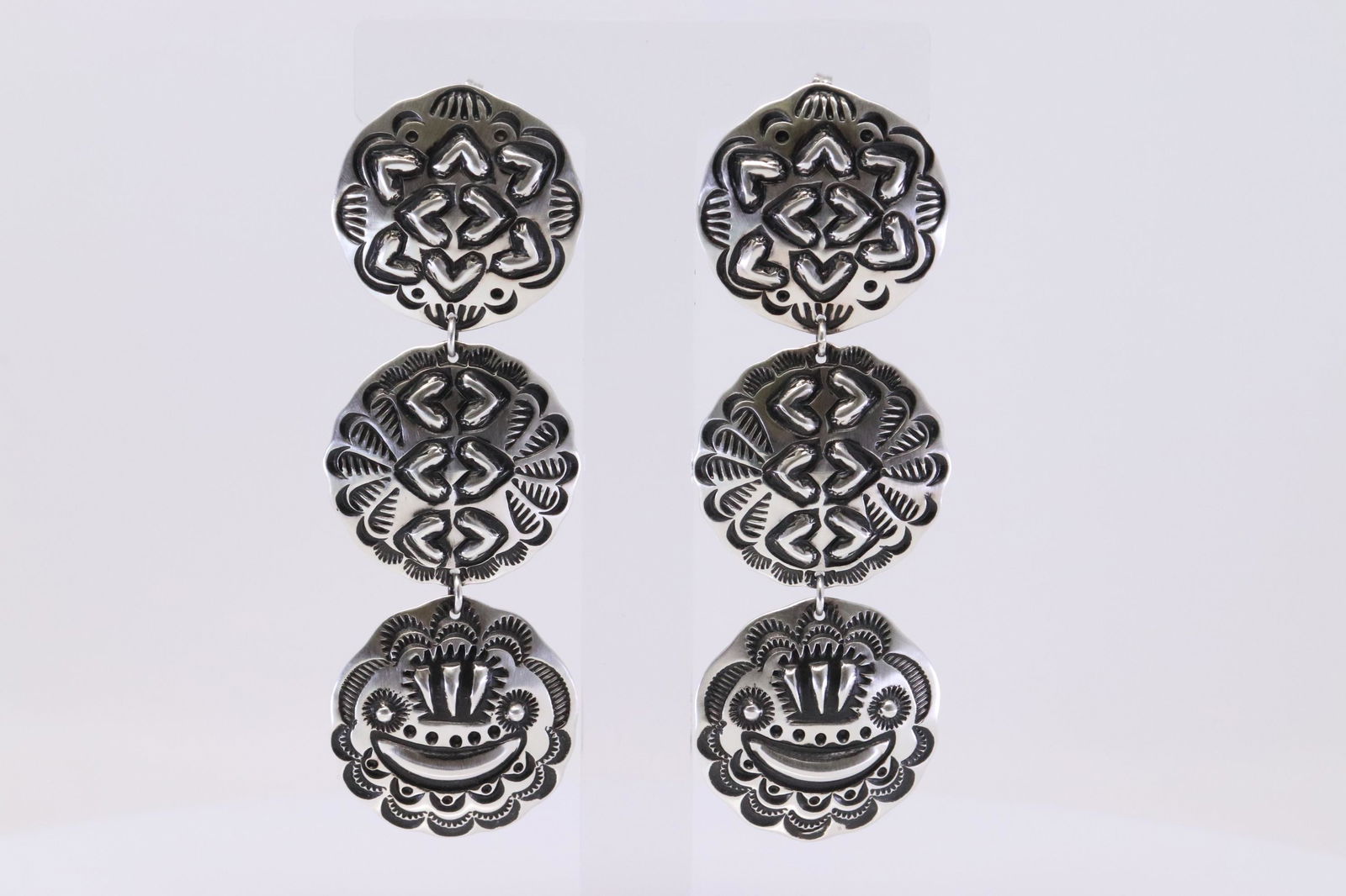 Native American Navajo Sterling Silver Handmade Post (1 of 4)