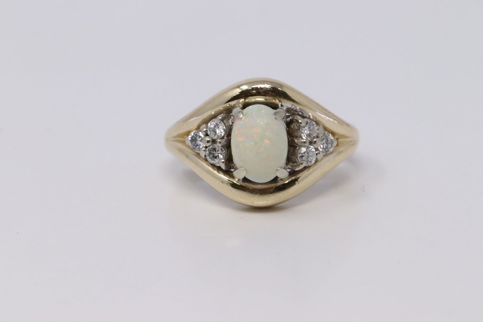 14kt Ladies Diamonds | Opal Ring (1 of 3)